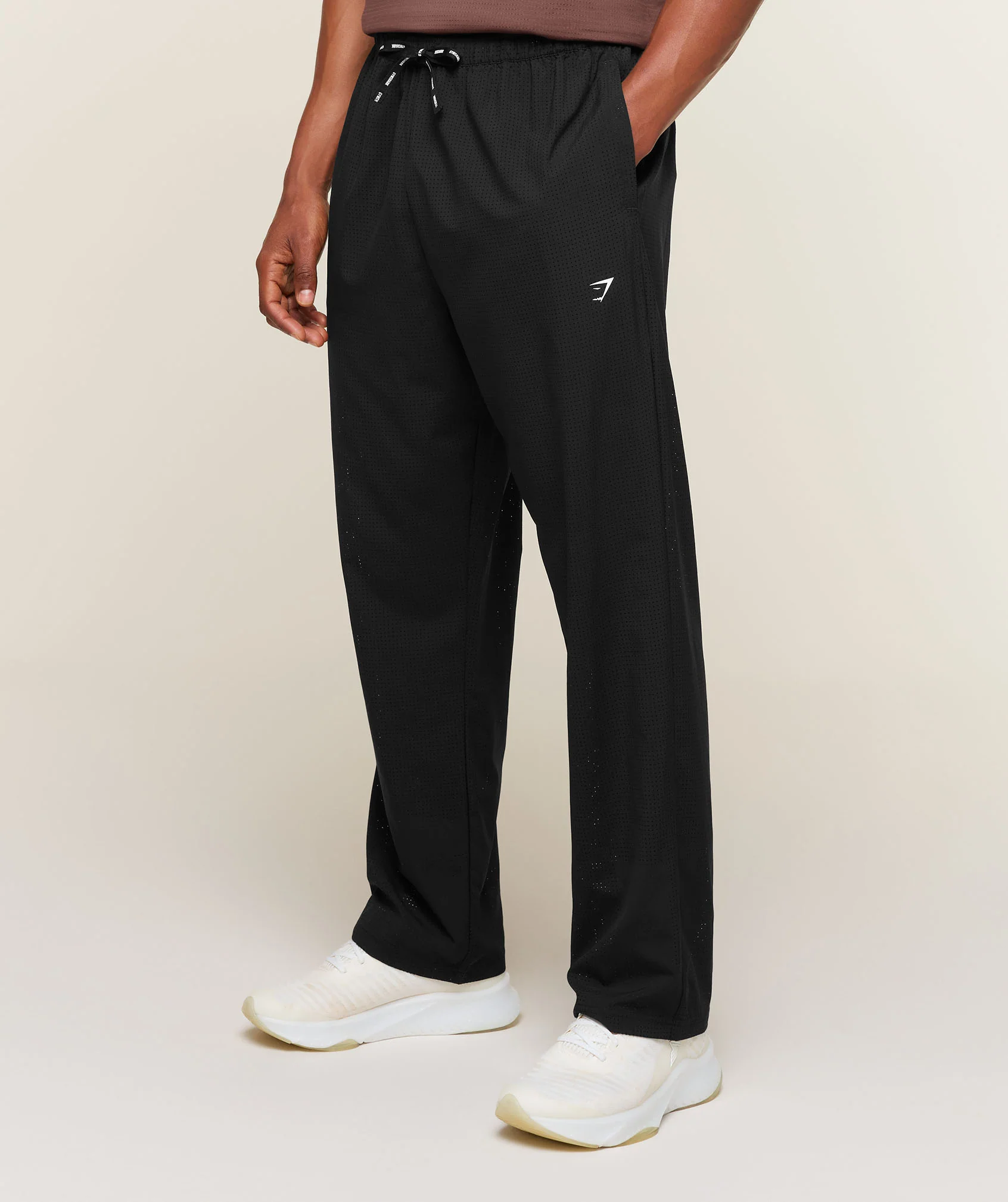 Gymshark Perforated Train Pants in Black