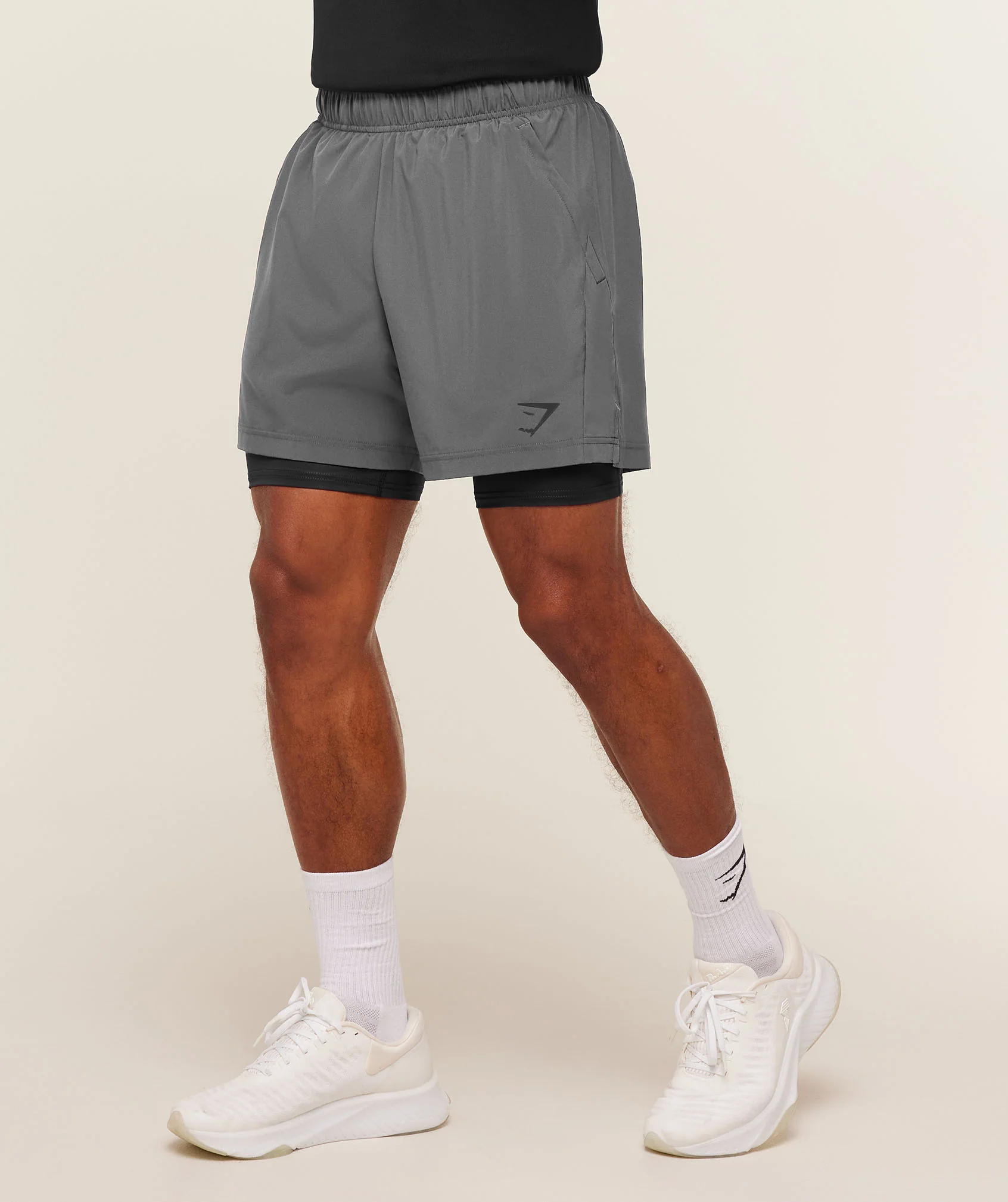 Gymshark Sport 5" 2-in-1 Shorts Dark Grey Black