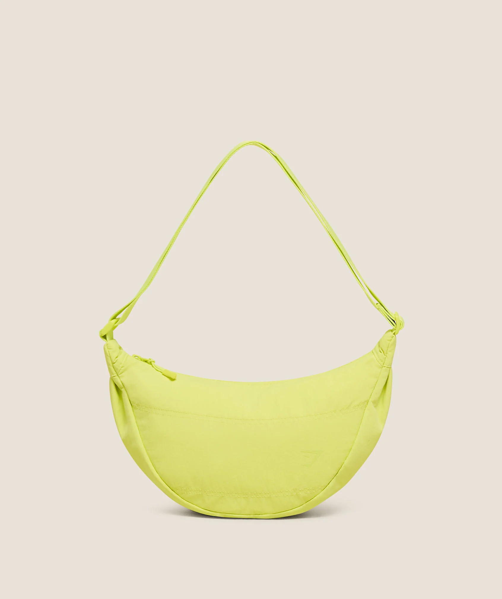 Pleat Crossbody Bag with Adjustable Strap in Yellow