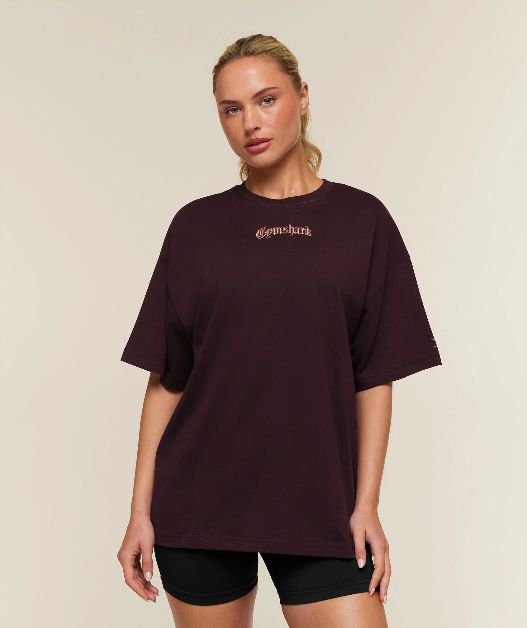 Chrome Graphic T-Shirt in Purple with Cherry Print