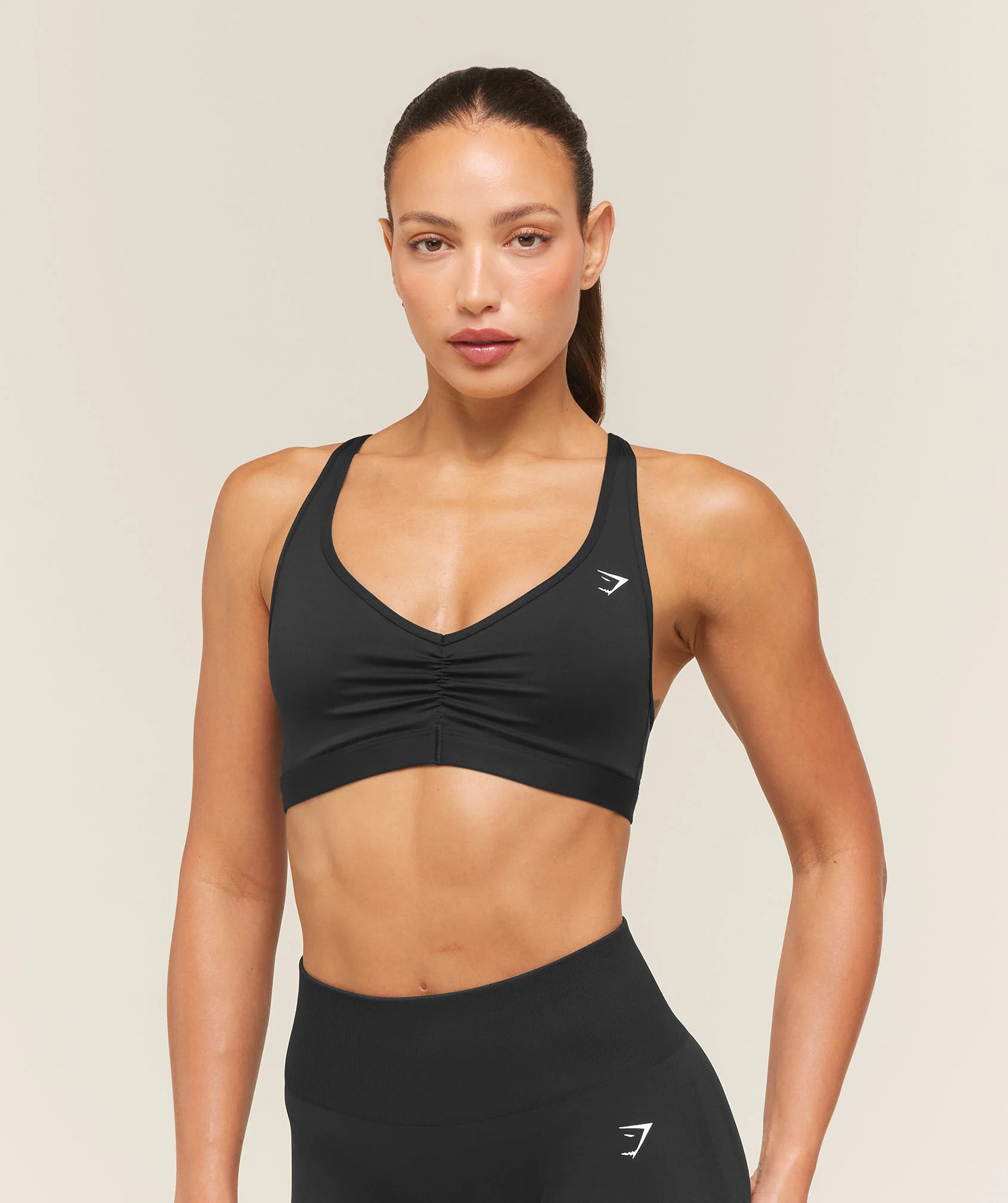 Gymshark Ruched Sports Bra 2.0 Medium Support Racerback Bra