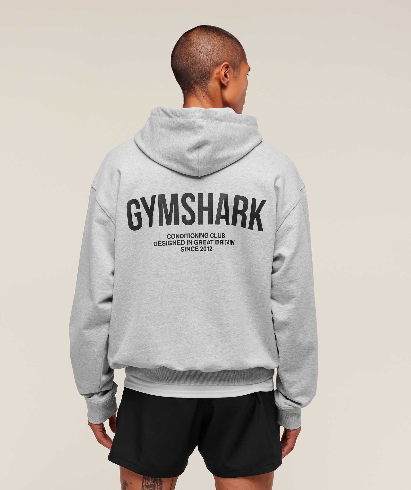 Conditioning Club Hoodie with Graphic Back and Boxy Fit