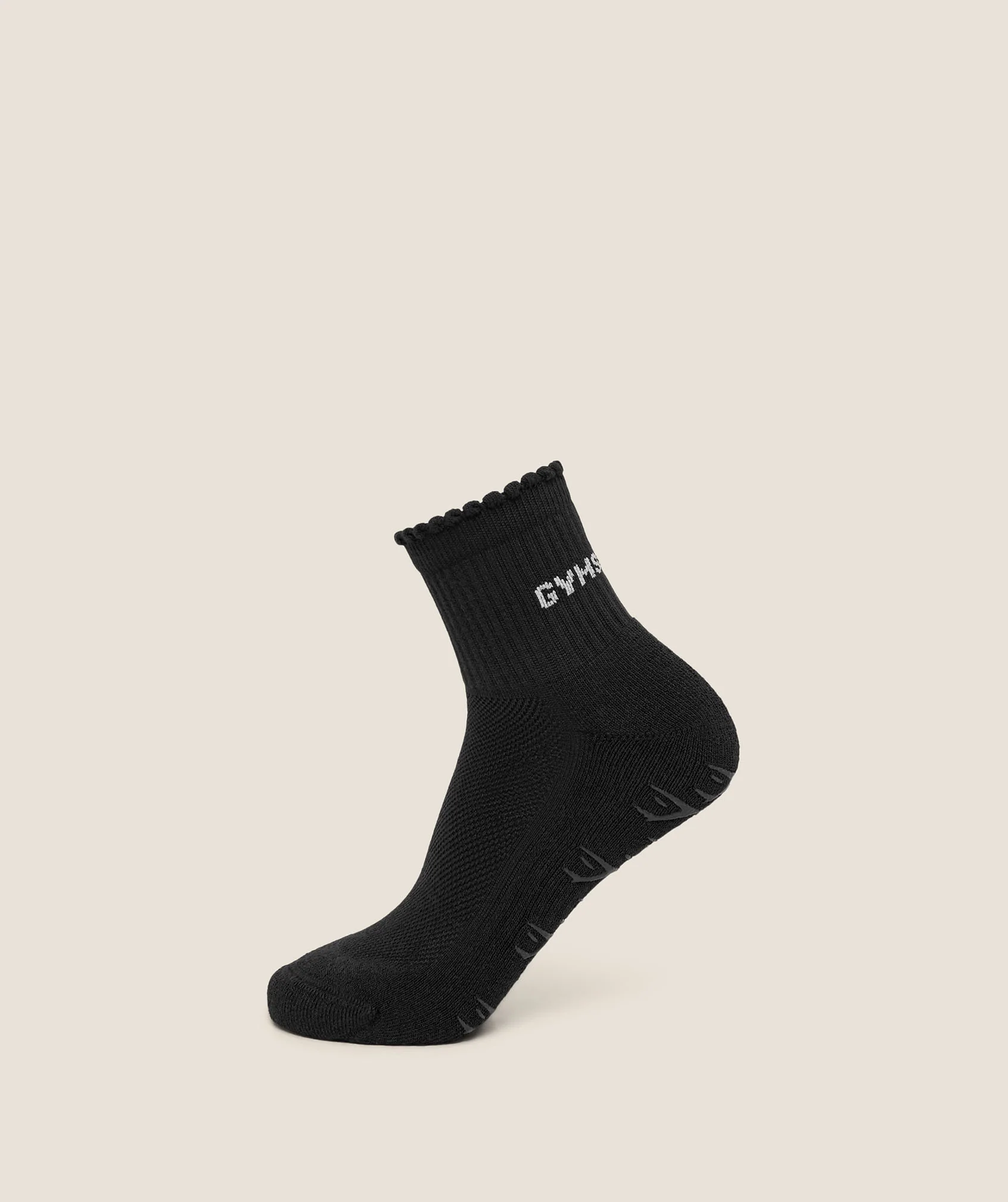 Gymshark Frill Pilates Midi Socks With Grip Soles