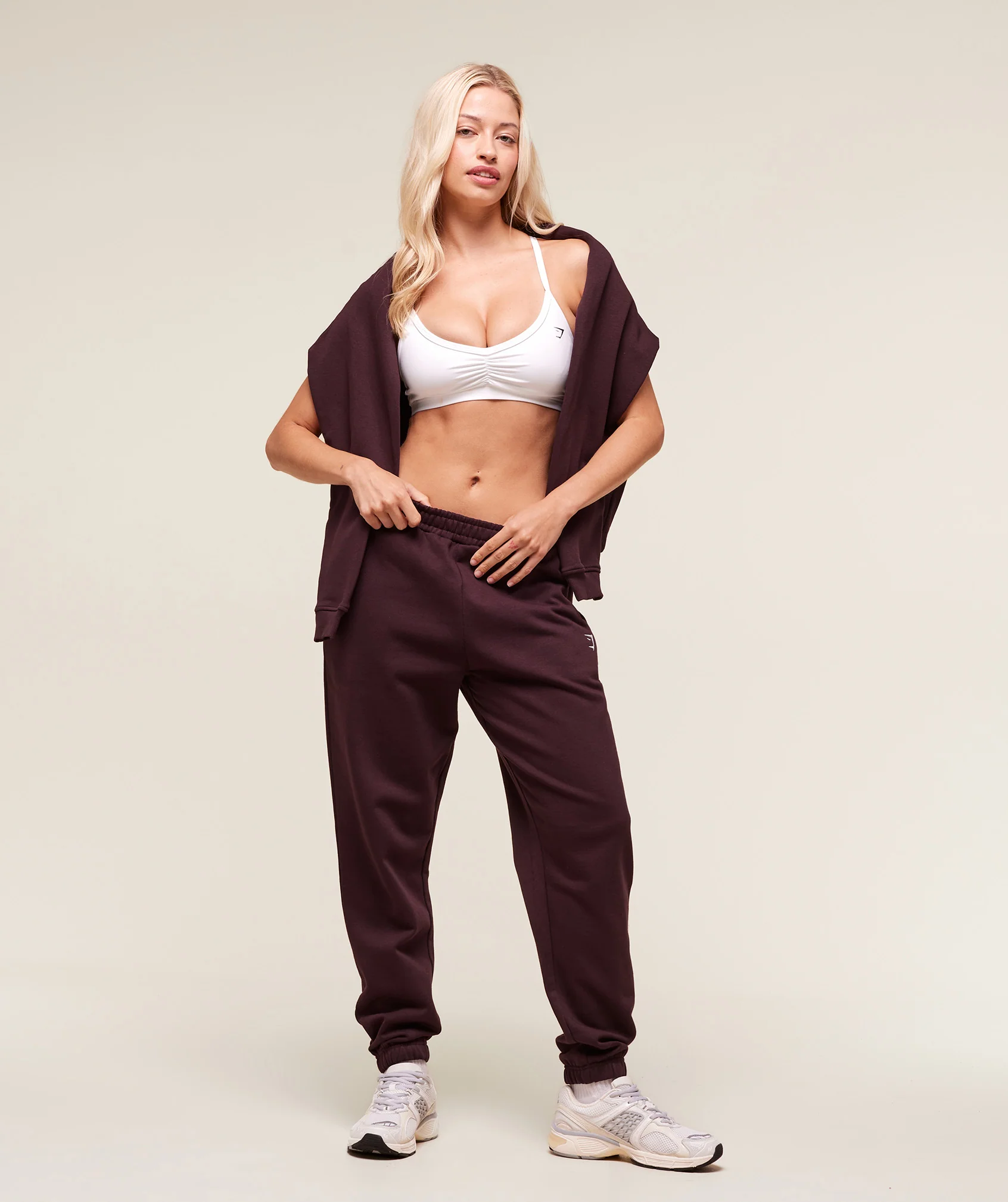 Gymshark Training Regular Fleece Joggers in Purple