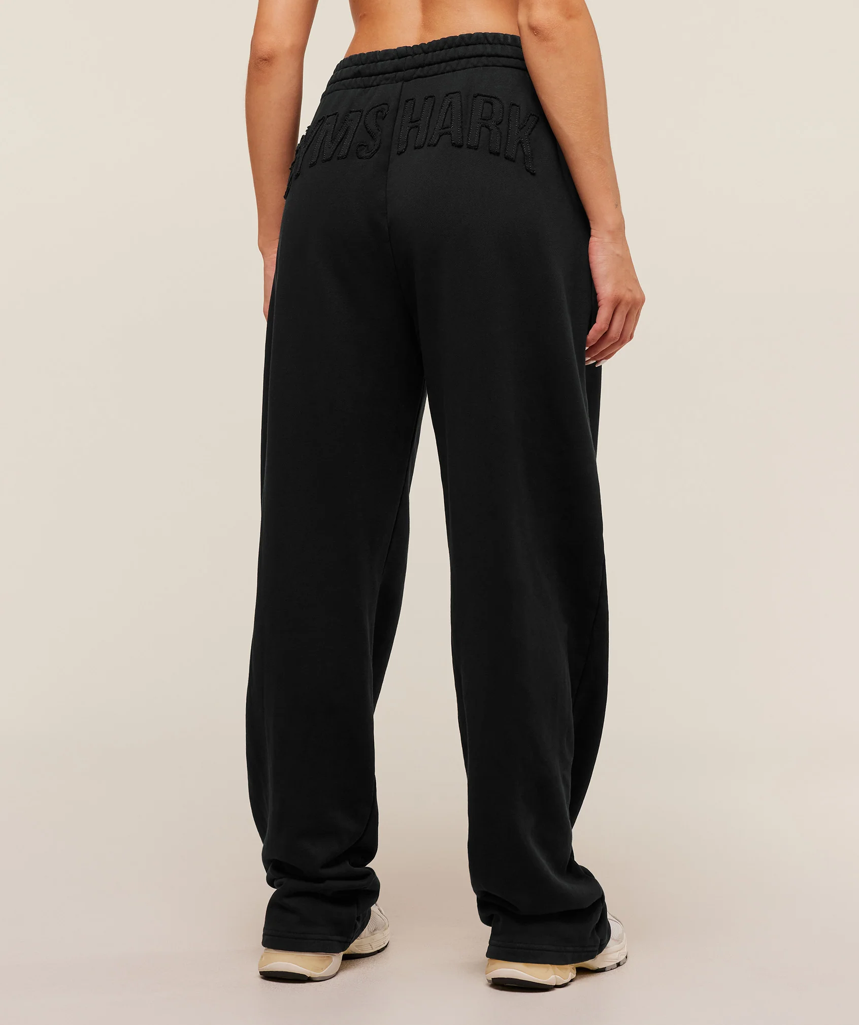 Power Washed Sweatpants in Black with Oversized Wide Leg