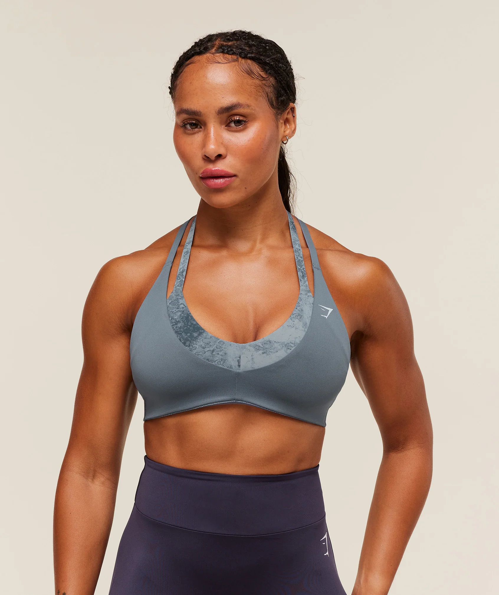 Reps T Back Sports Bra Light Support Halter Neck