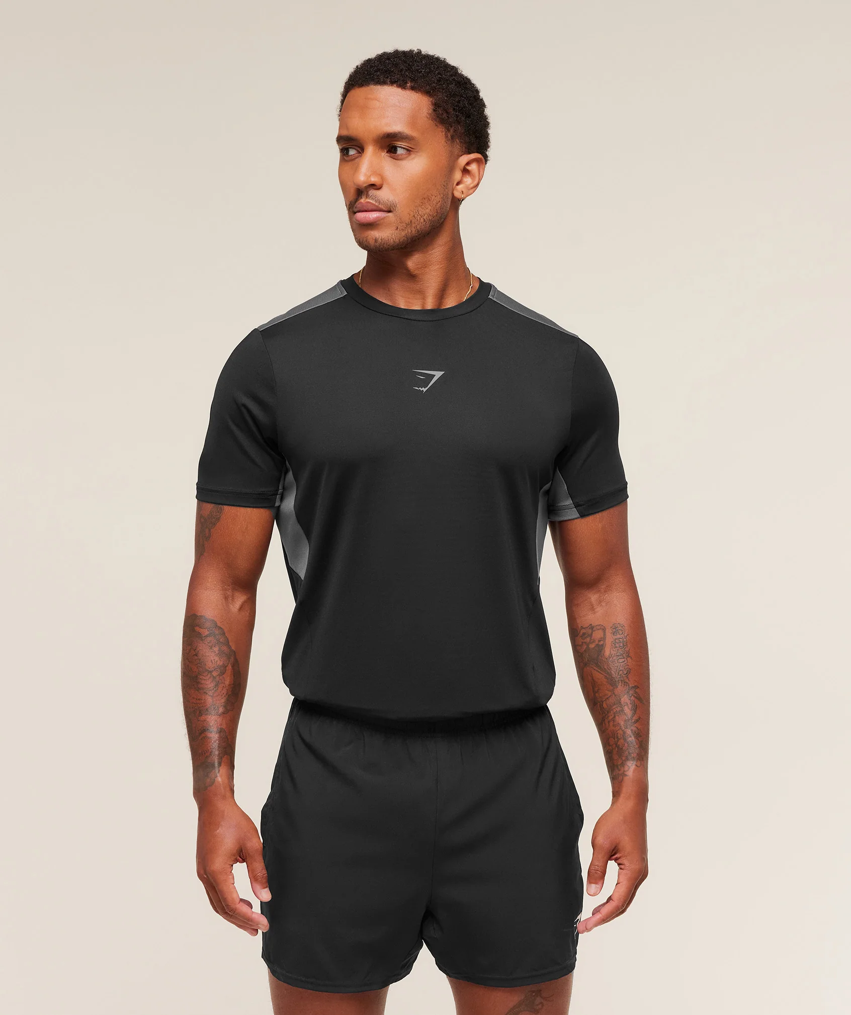 Gymshark Sport T-Shirt Breathable Slim Fit Gym Top with Mesh Panels