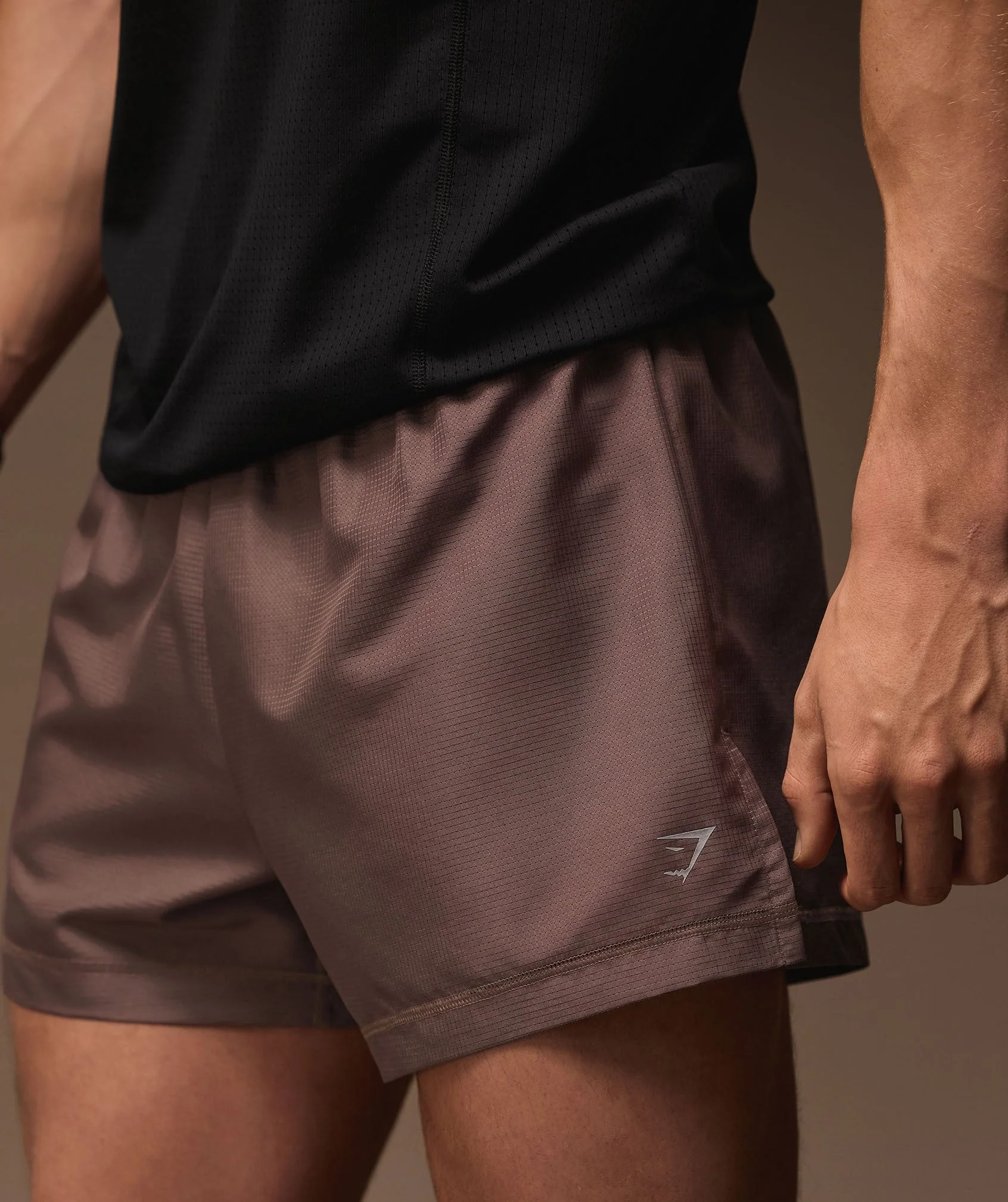 Gymshark Running Shorts Steel Purple Slim Fit 4 Inch