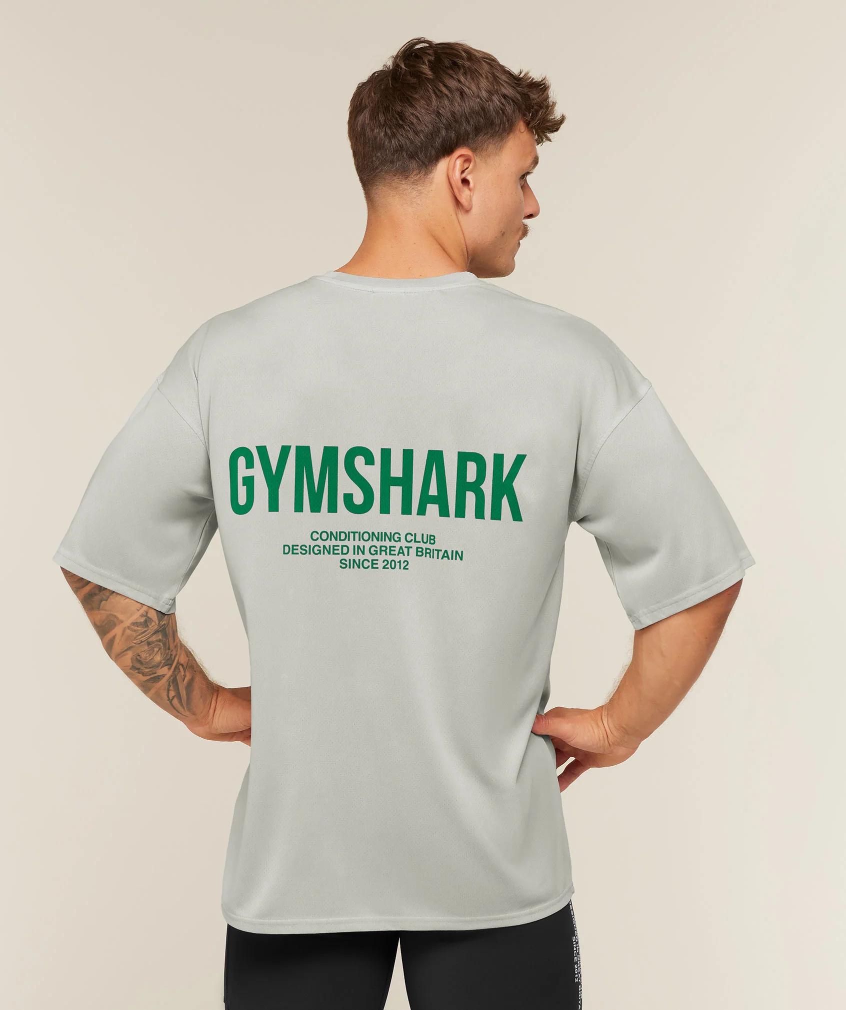 Gymshark Conditioning Club Washed T-Shirt Grey Oversized Fit