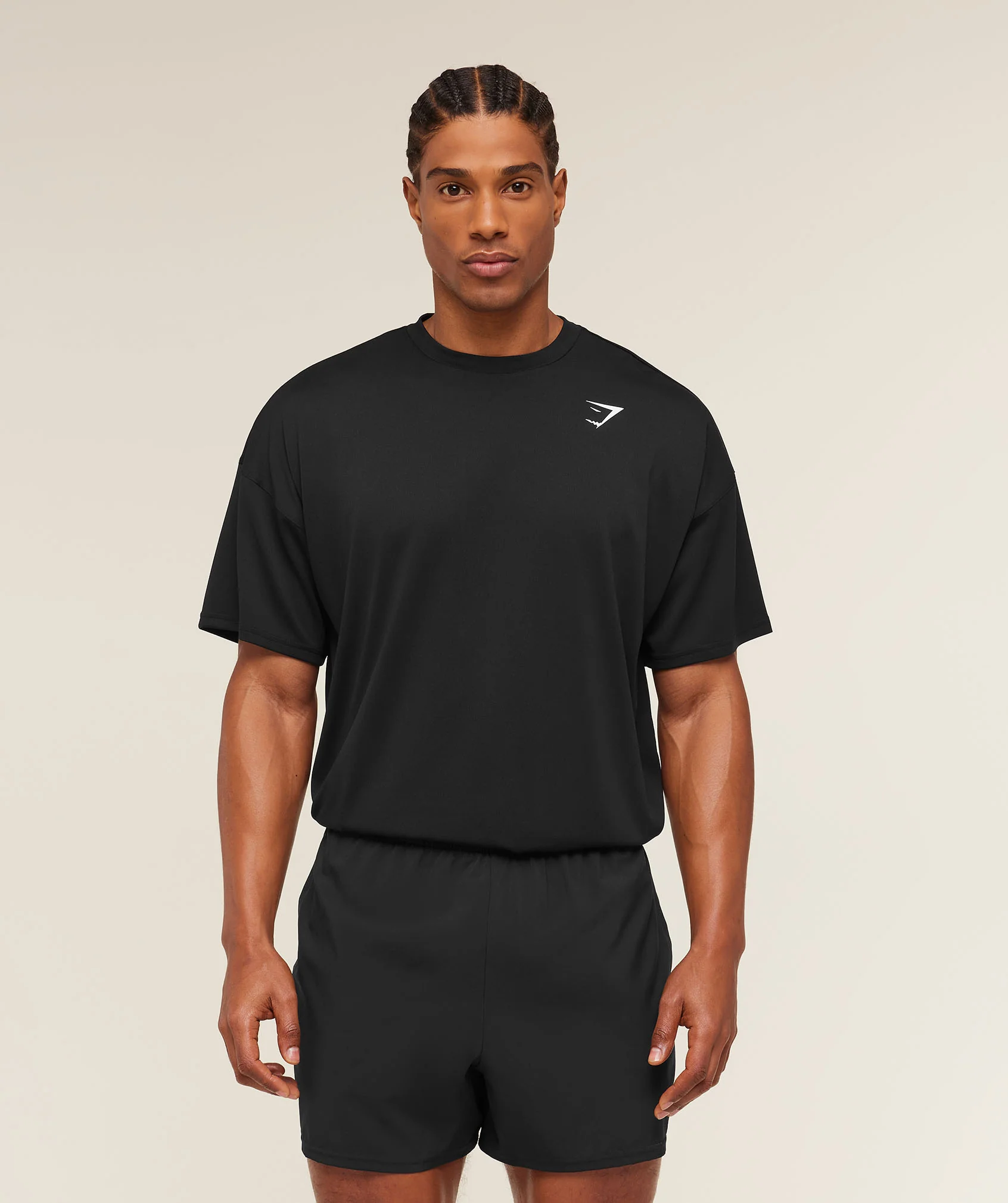 Gymshark Arrival Oversized Performance T-Shirt in Black