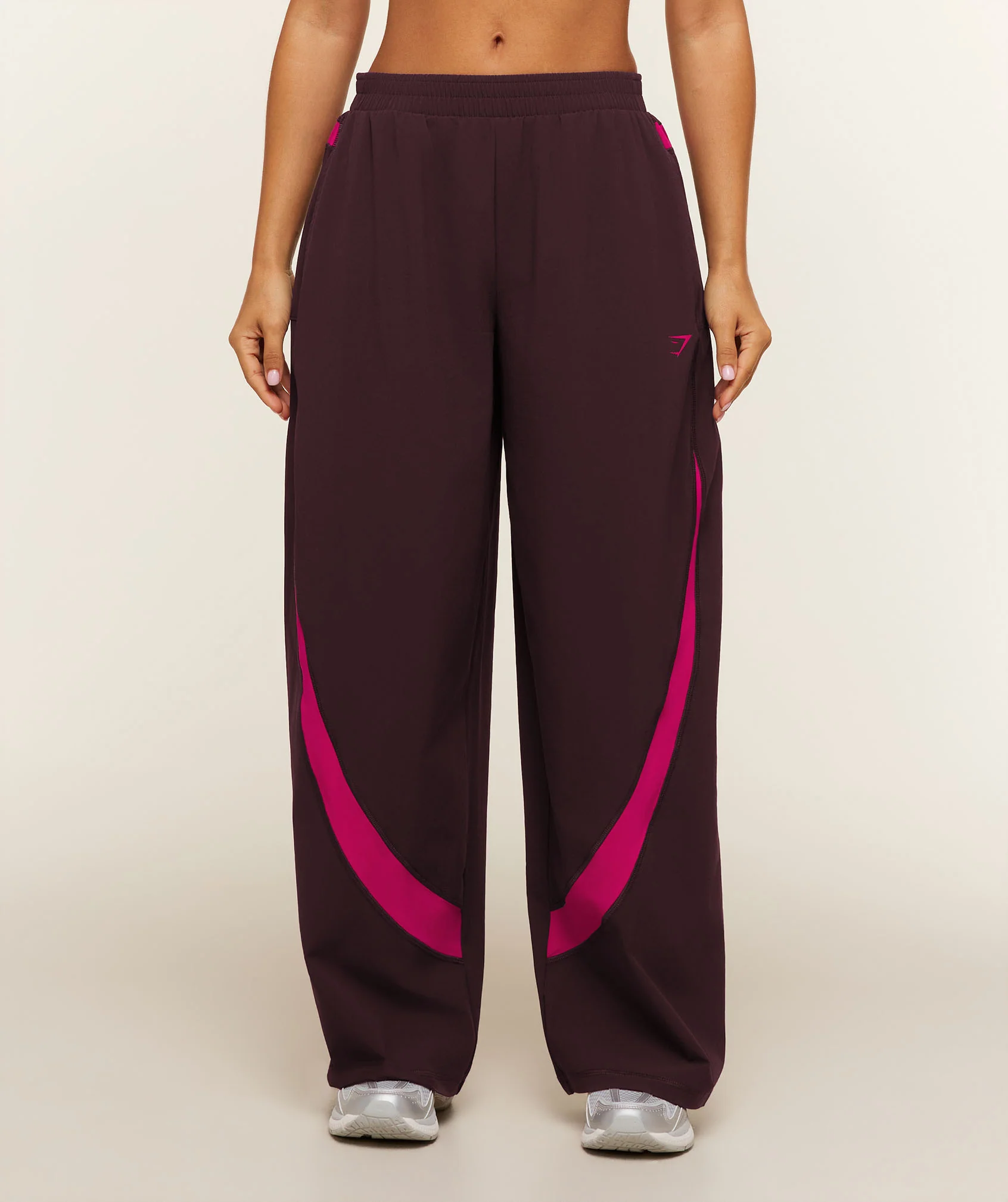 Gymshark Edge Dipped Pants Short in Purple, Oversized Fit