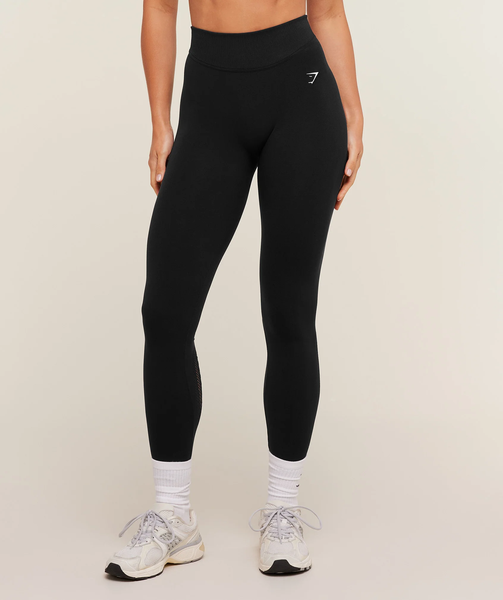 Warp Legging High-Waisted Seamless Knit Tights for Training