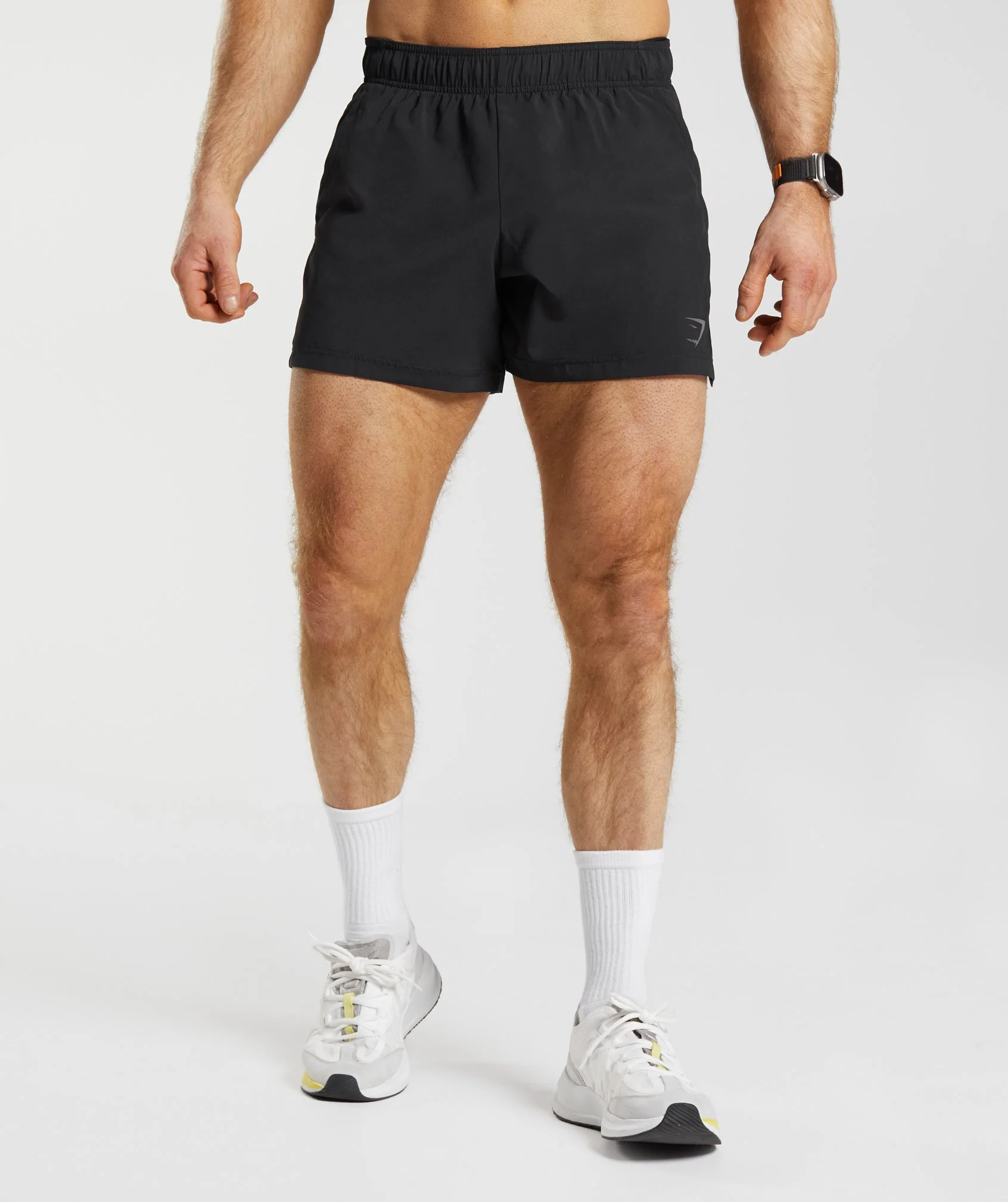 Sport 5" Shorts Slim Fit Breathable Gym Shorts in Black