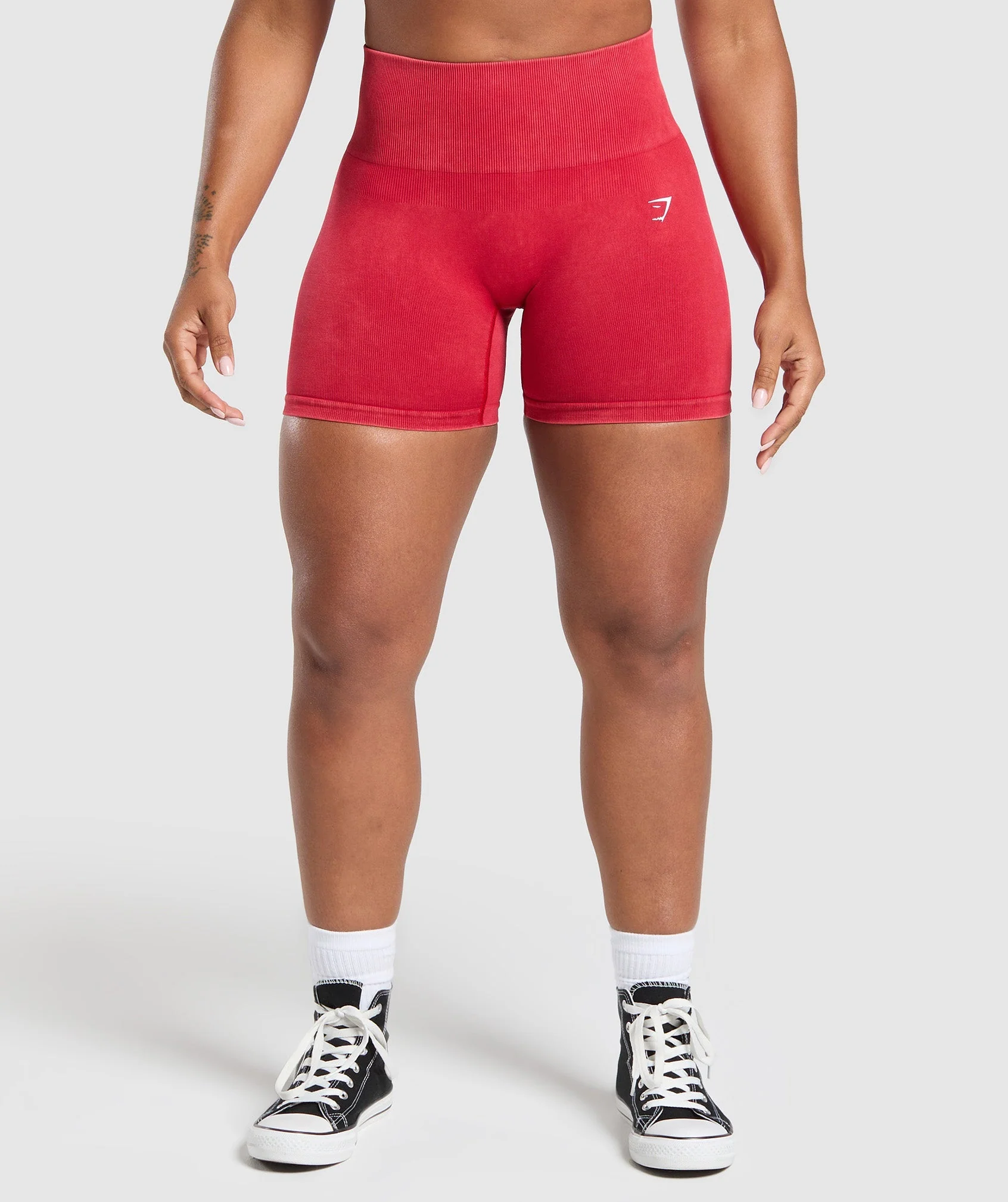 Gymshark Gains Seamless Washed Short mit Bum Scrunch
