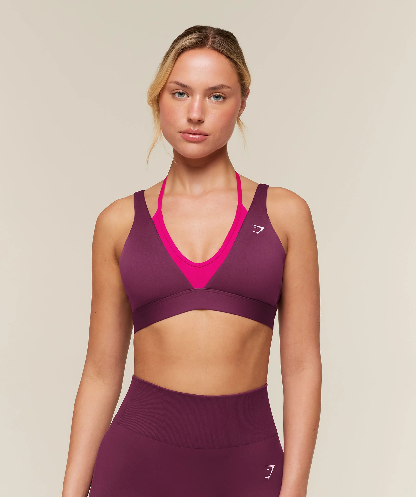 Double Layer Medium Support Sports Bra with Removable Cups
