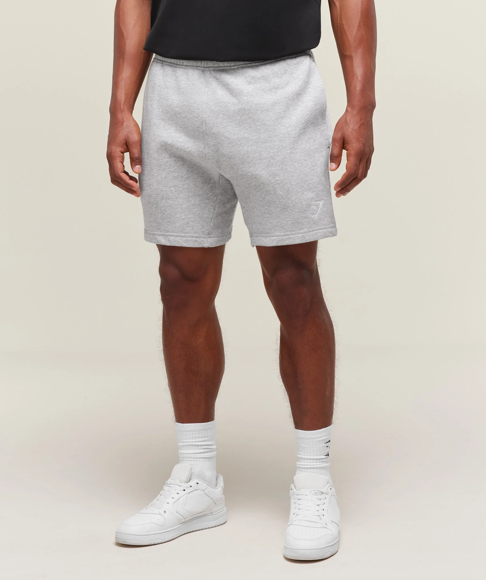 Crest 7" Shorts in Brushed Back Fleece with Popper Pocket