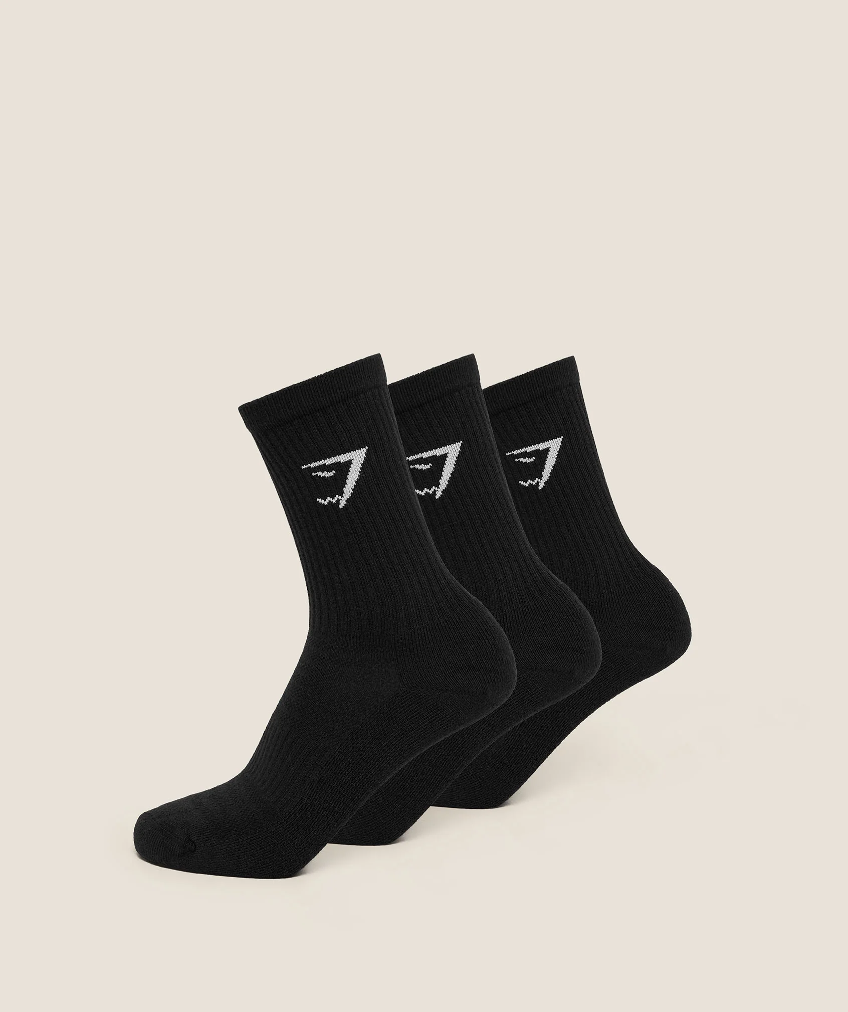 Crew Socks 3pk Cotton Blend Cushioned Ankle Support