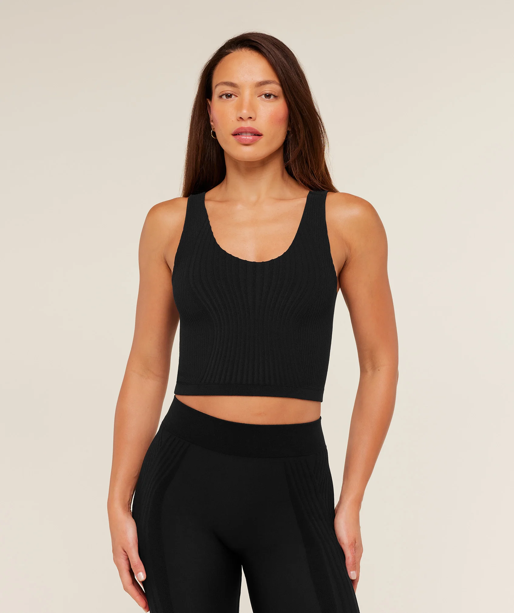 Luxe Tank Midi Body Fit Scooped Neckline Rest Day Top