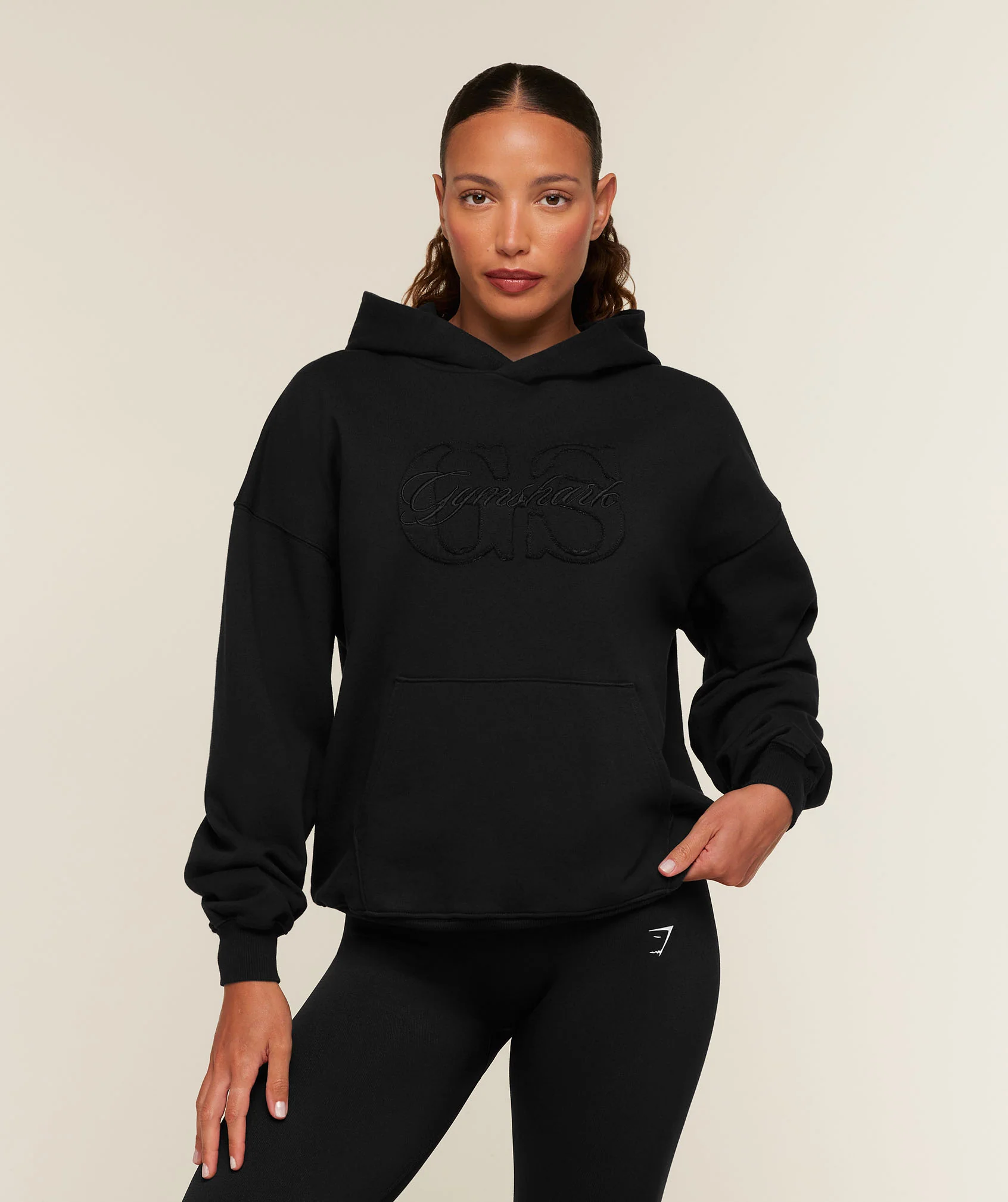 Gymshark Appliqué Hoodie Oversized Fit with Back Graphic