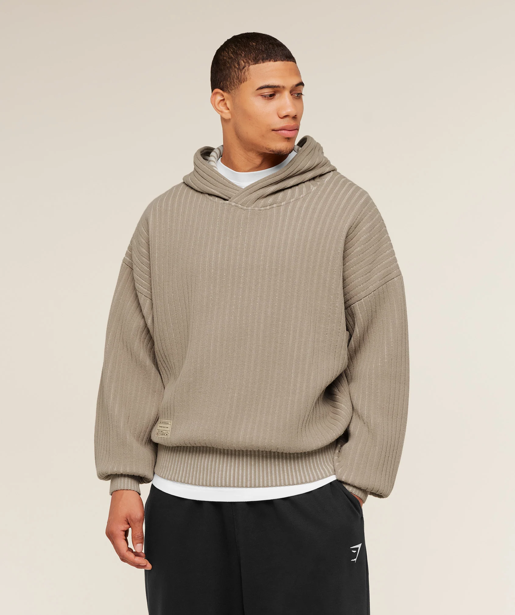 Gymshark x Saalt Studios Knitted Hoodie with Back Graphic