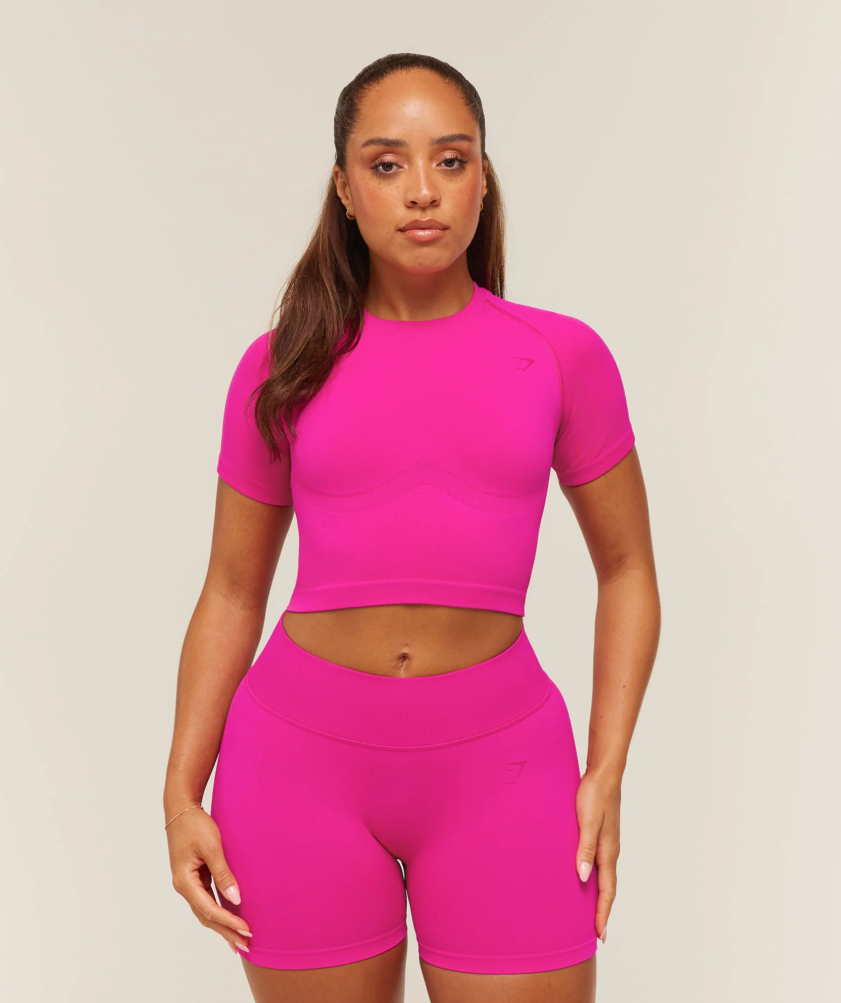 Gymshark Lift Seamless Short Sleeve Top with Mesh Back