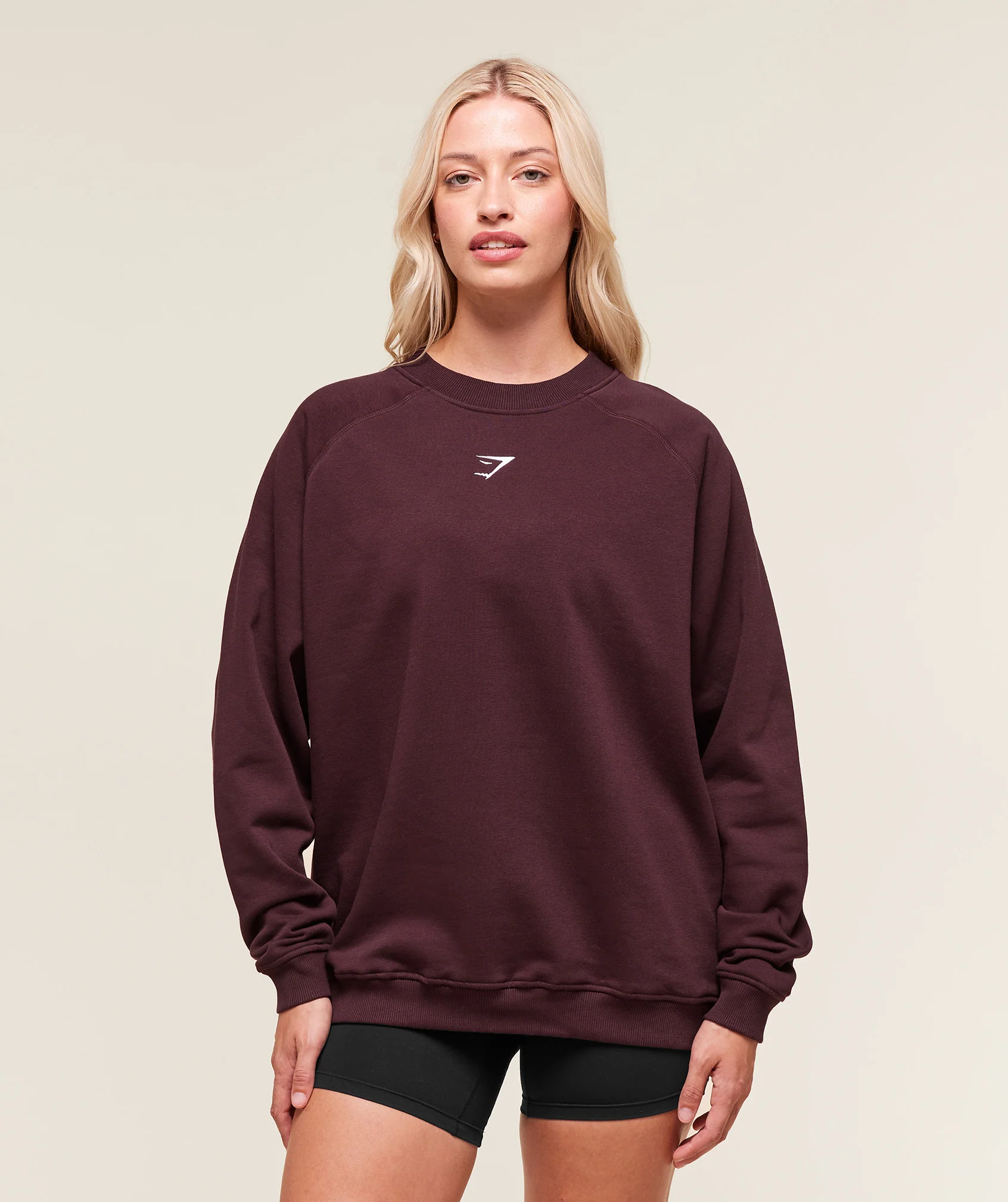 Training Oversized Fleece Sweatshirt in a Cotton Blend