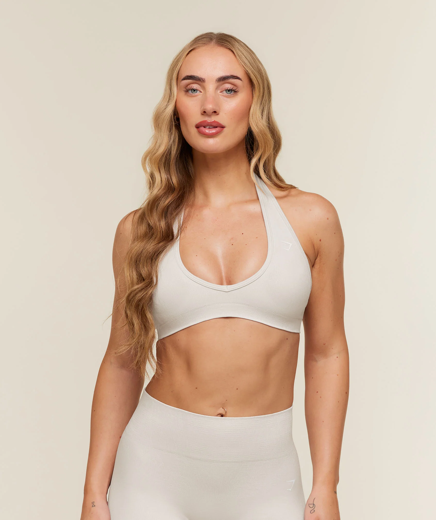 Adapt Animal x Whitney Halter Neck Sports Bra with Removable Padding