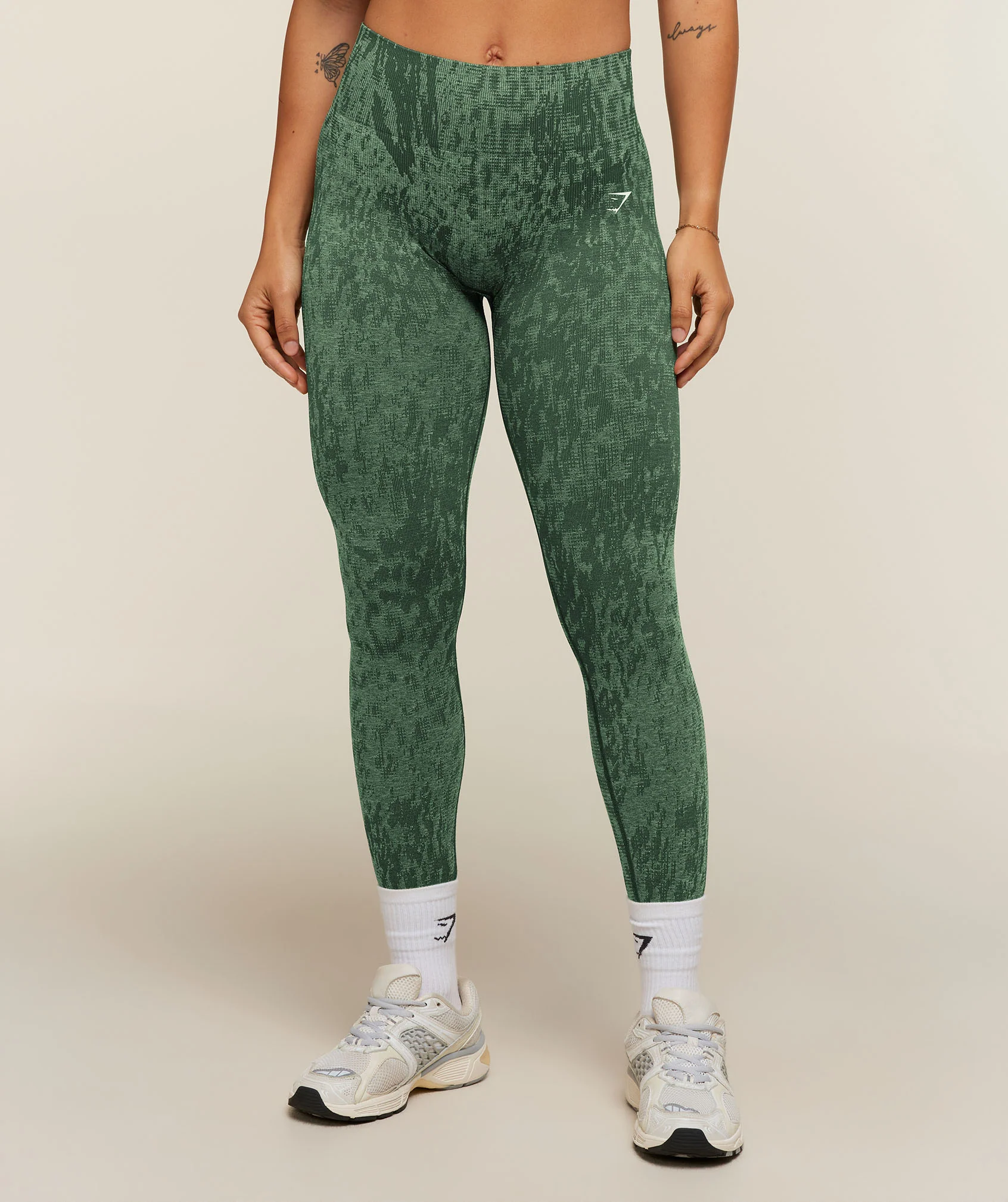 Adapt Animal x Whitney High-Rise Leggings in Snow Leopard Print