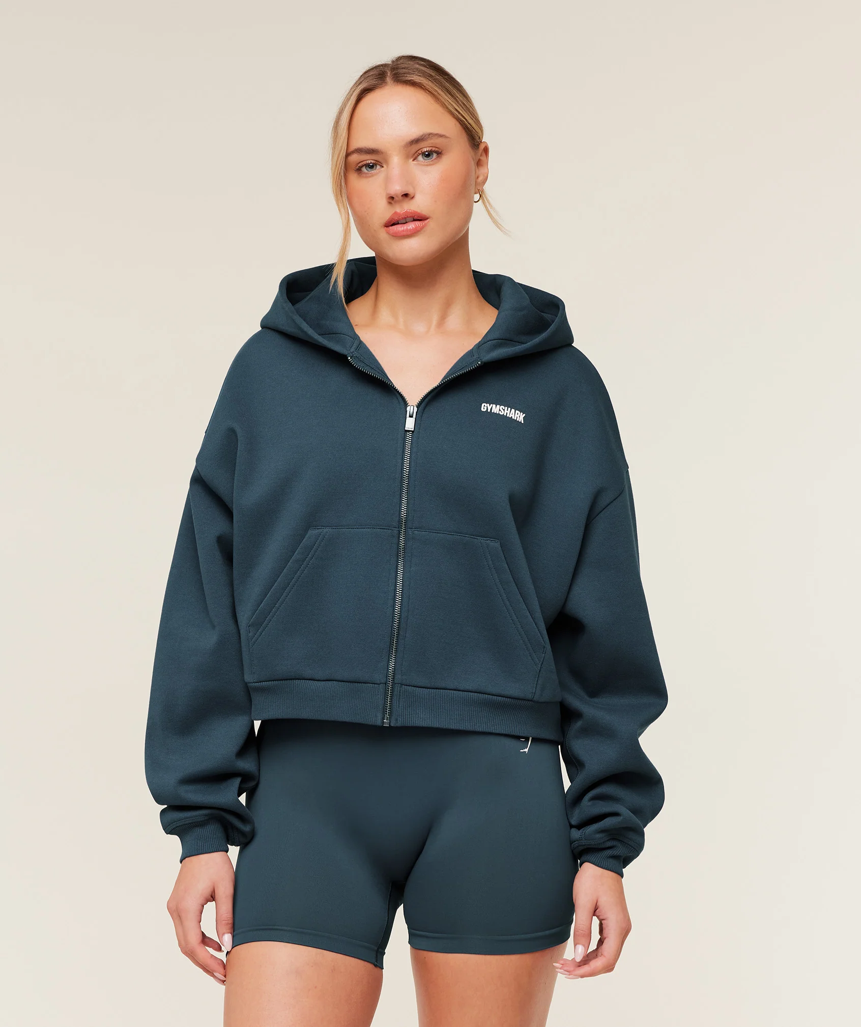 Cosy Luxe Zip Through Hoodie in Heavyweight CosyFeel Fleece