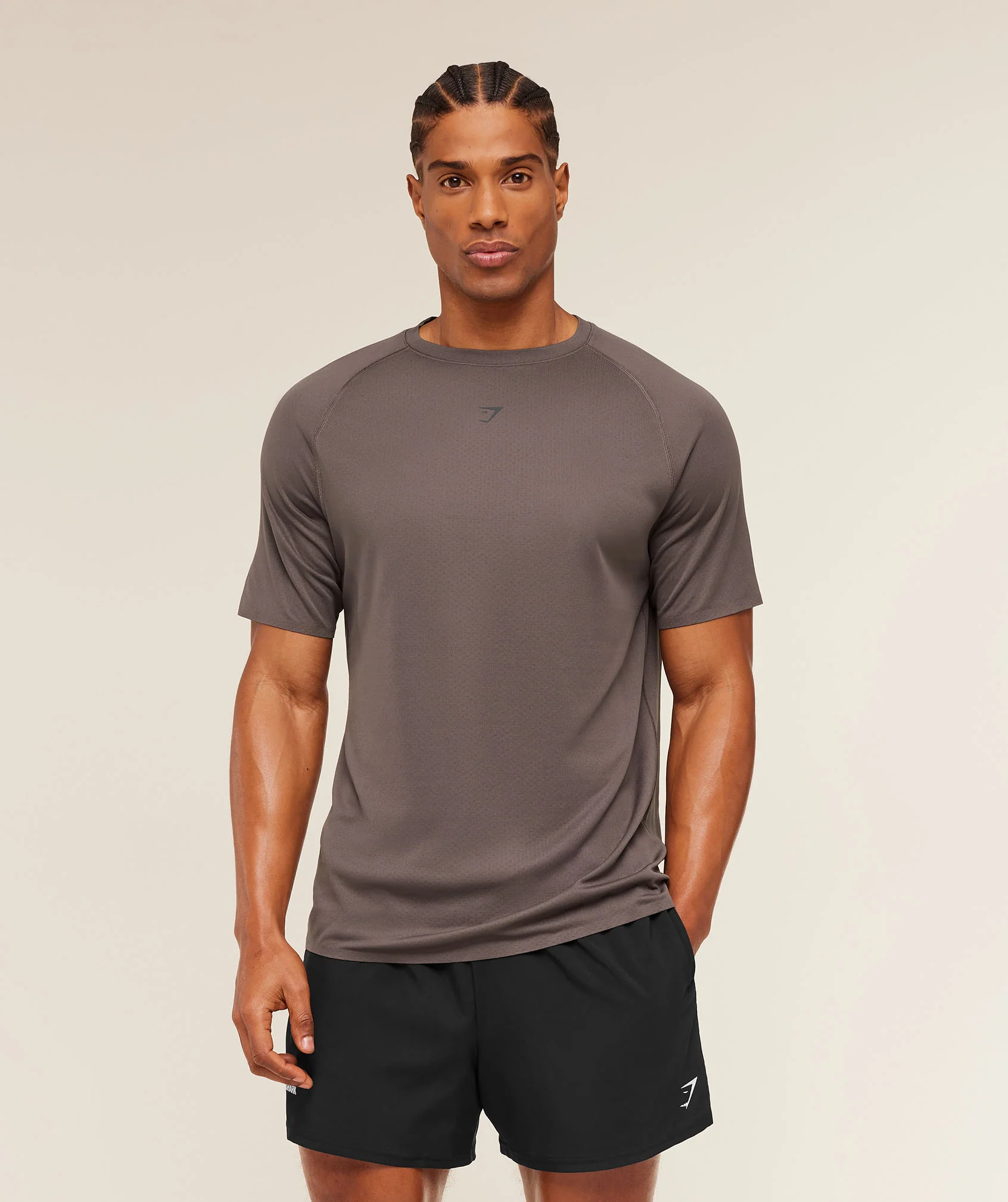 Gymshark Hybrid Engineered Jacquard T-Shirt for Training and Running