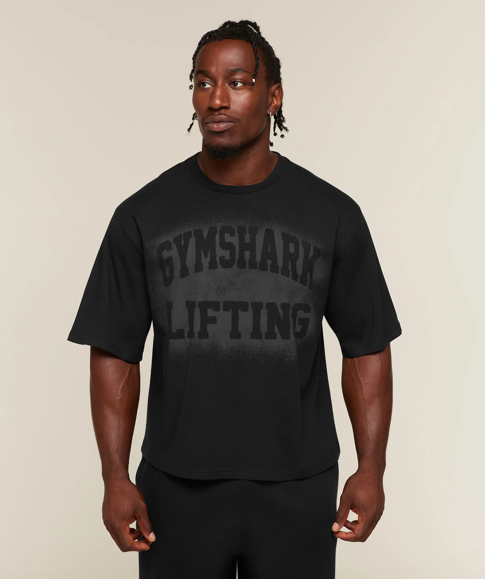 Gymshark Faded Lifting Graphic T-Shirt Oversized Fit