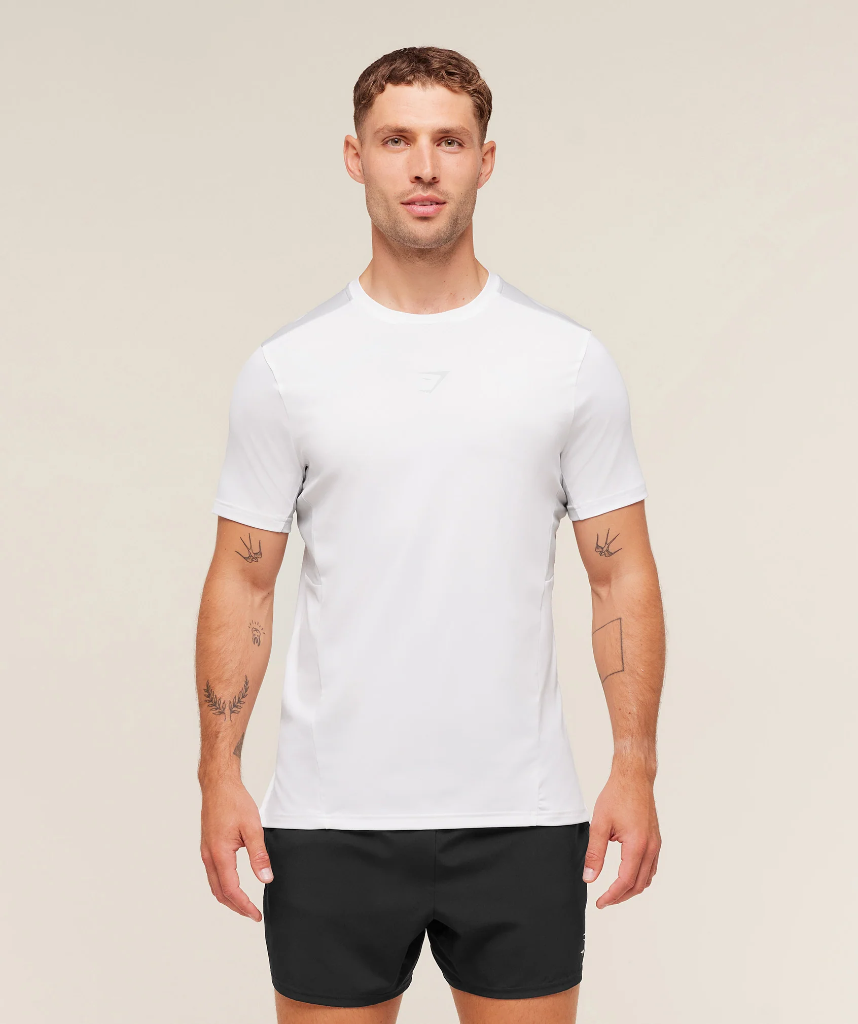 Gymshark Sport T-Shirt Slim Fit Breathable Tee with Reflective Logos