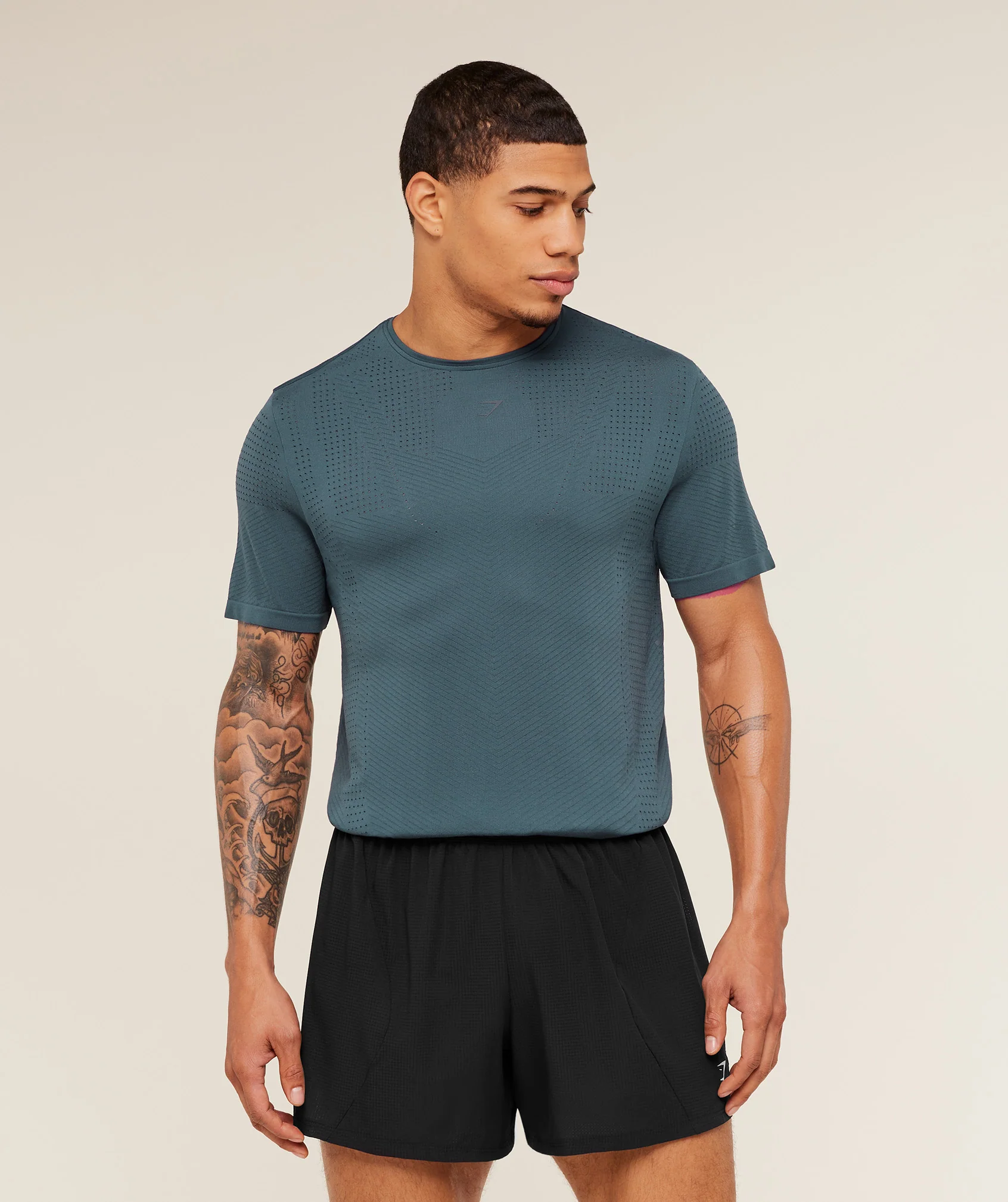 Gymshark Seamless Running T-Shirt for Men in Lightweight Mesh