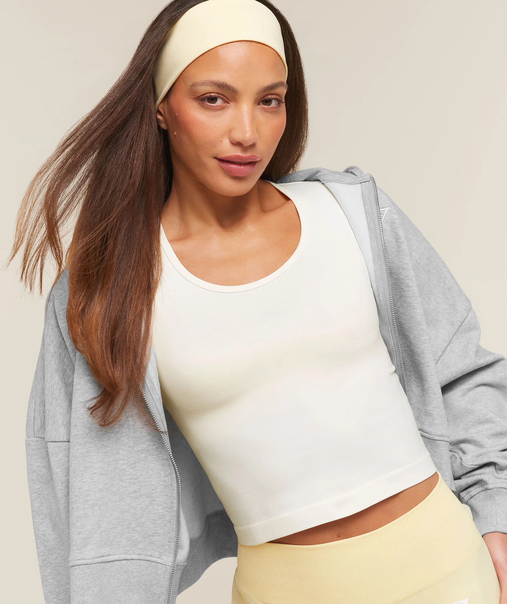 Everyday Seamless Tight Fit Crew Neck Tee in White