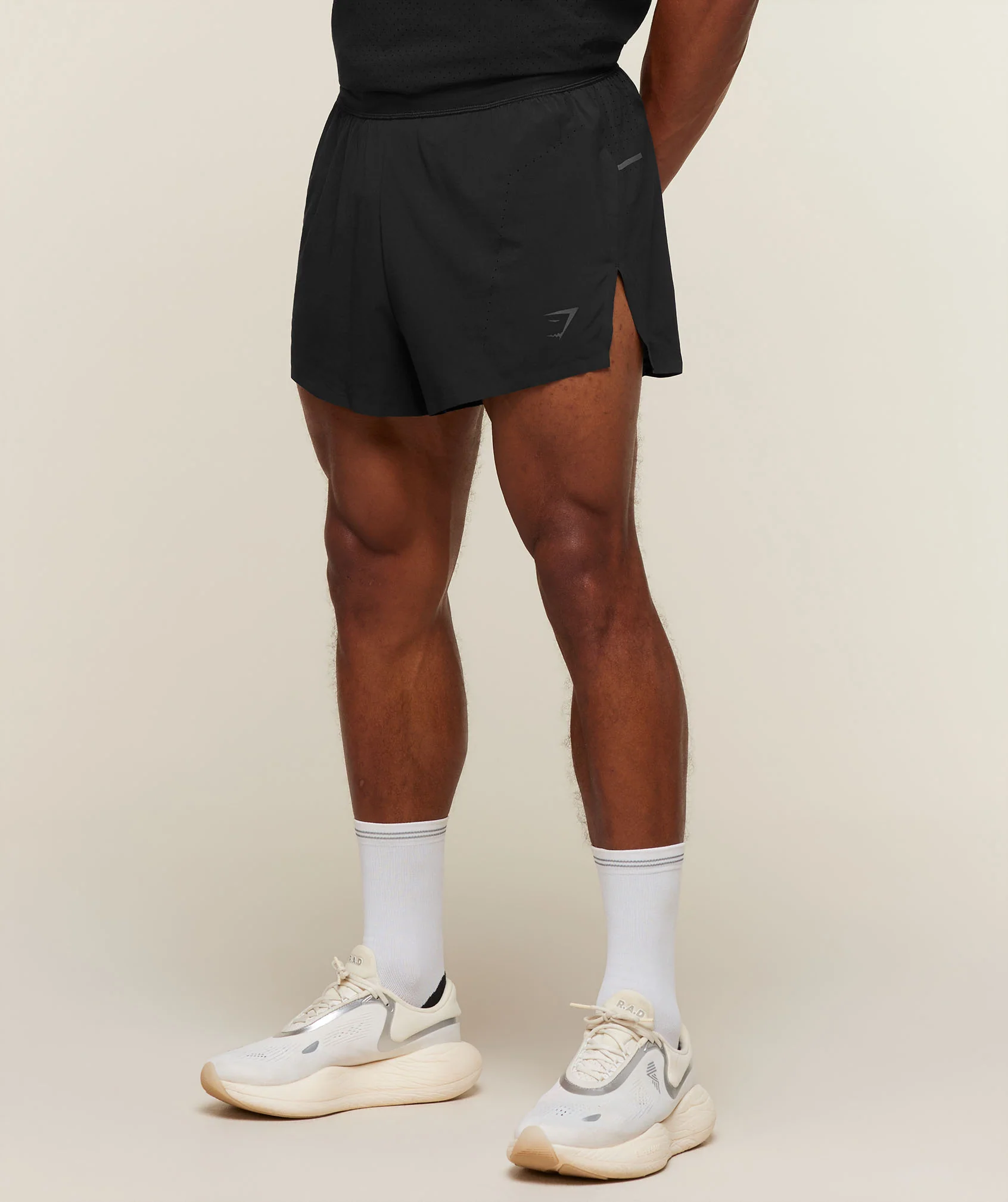 Running Elite High Split Race Day Shorts in Lightweight 70gsm Fabric