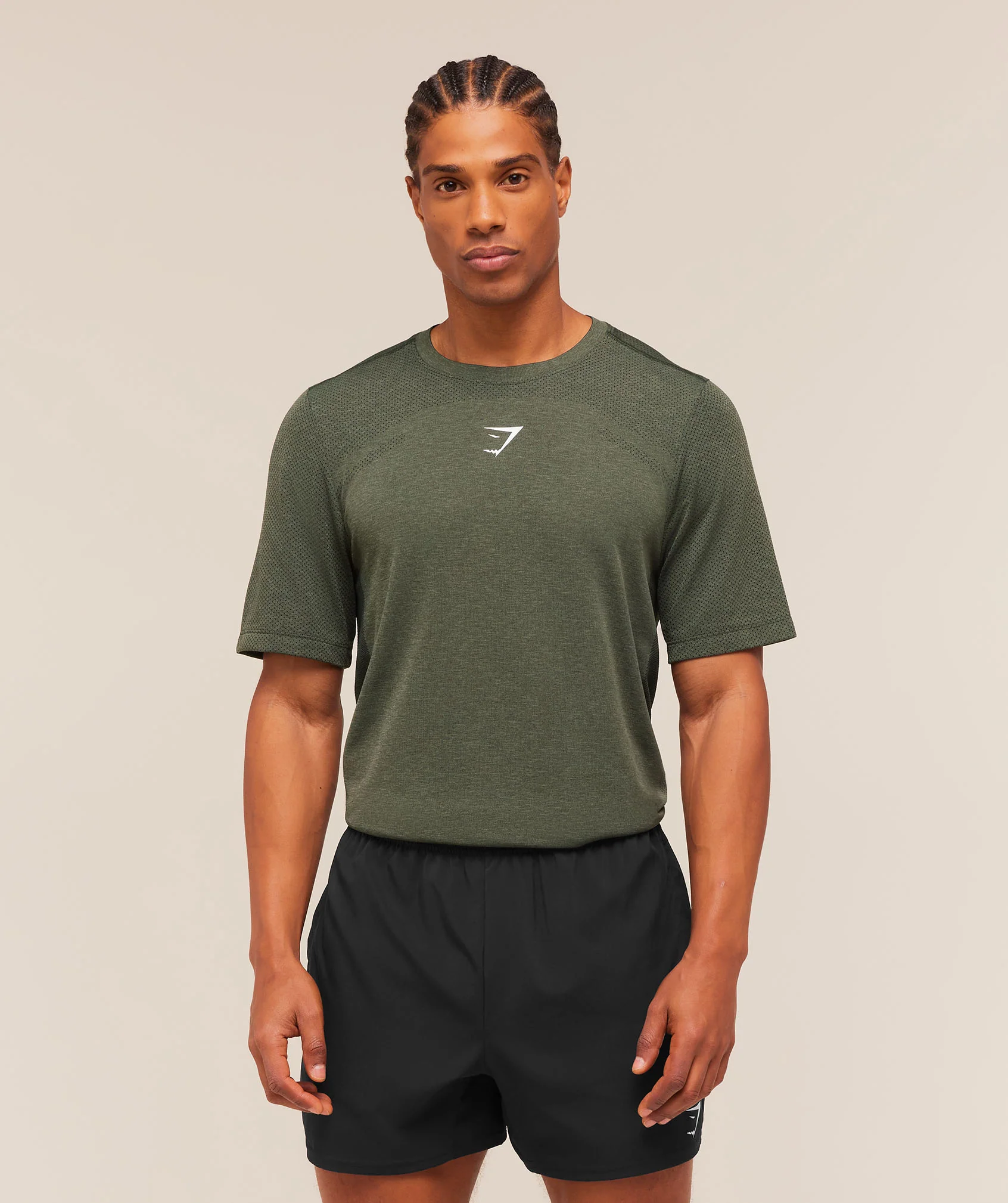 T-Shirt Gymshark Lightweight Seamless Regular Fit Verde
