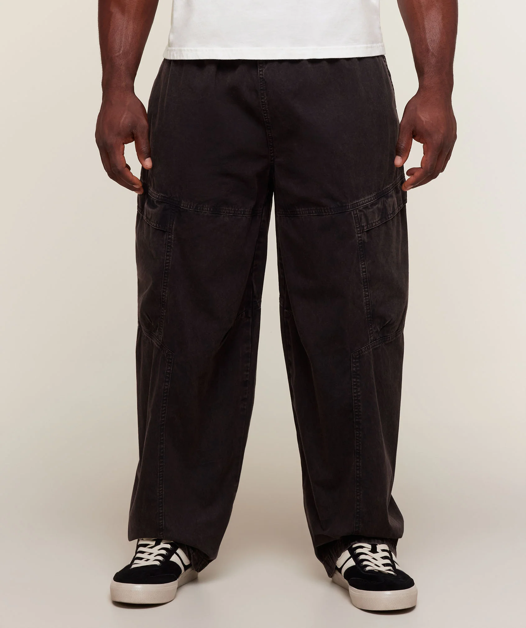Pantalon Oversized Washed Lifting Gymshark noir