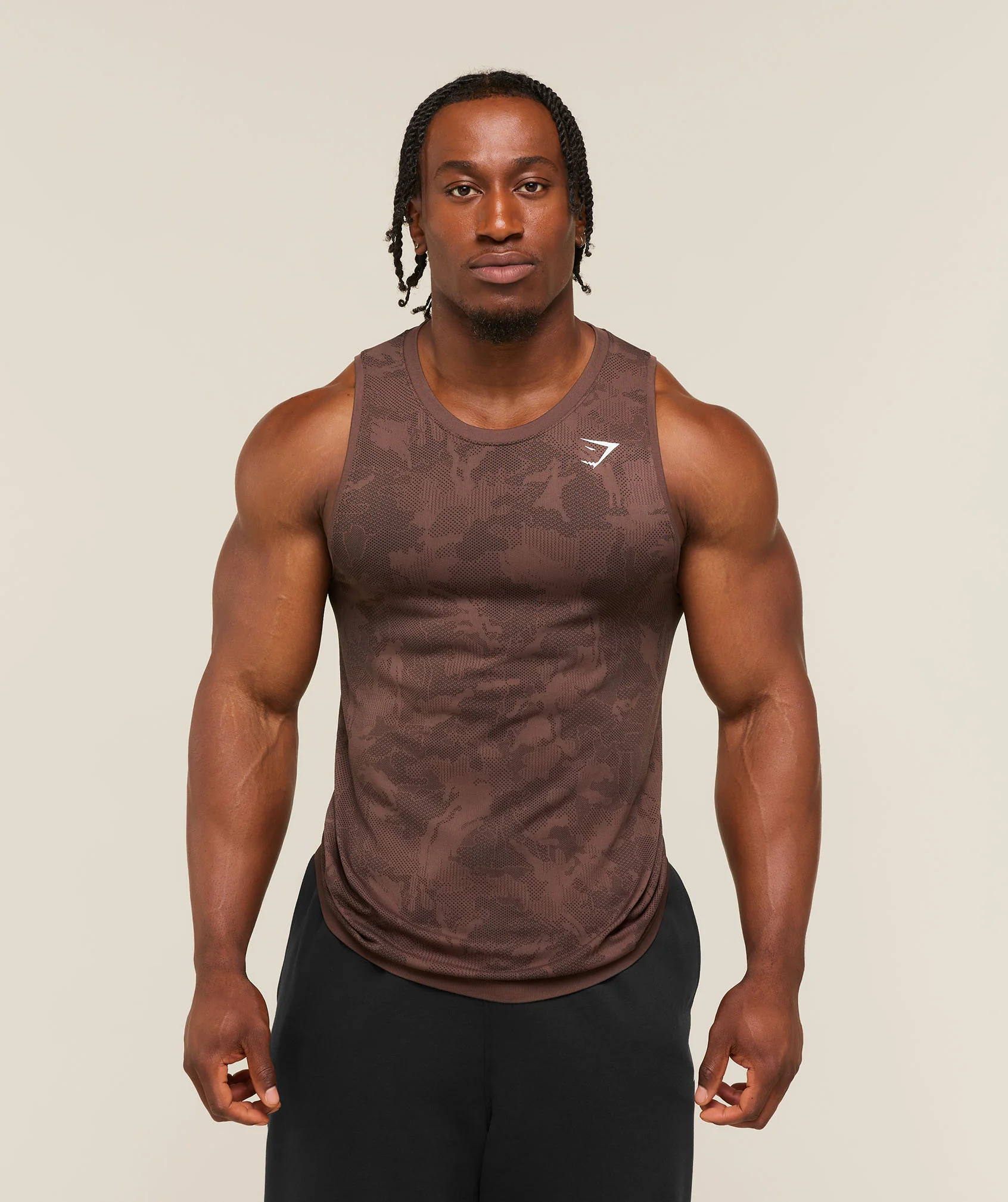 Gymshark Geo Seamless Tank Sleeveless Training Top Slim Fit