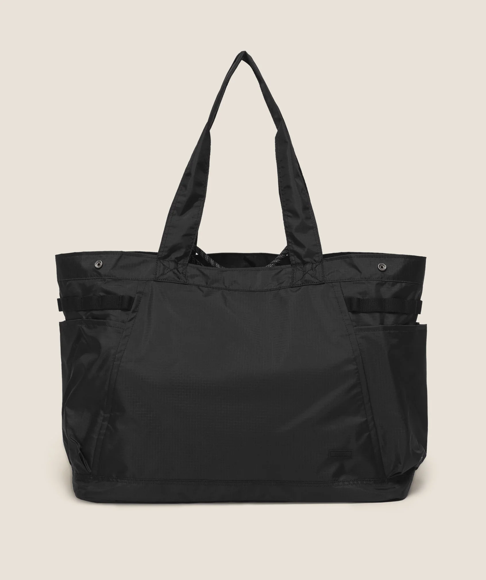 Gymshark Hybrid Tote Bag in Black with Reflective Rope Handles