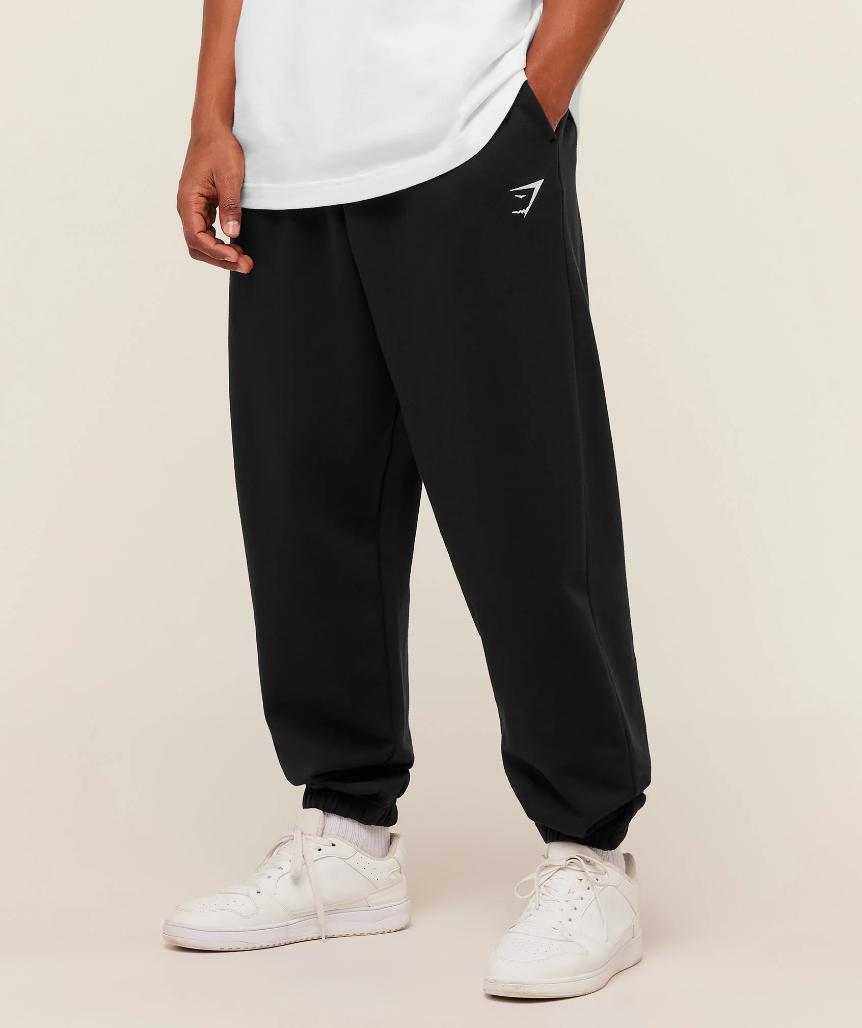 Gymshark Crest Oversized Joggers with Brushed Fleece