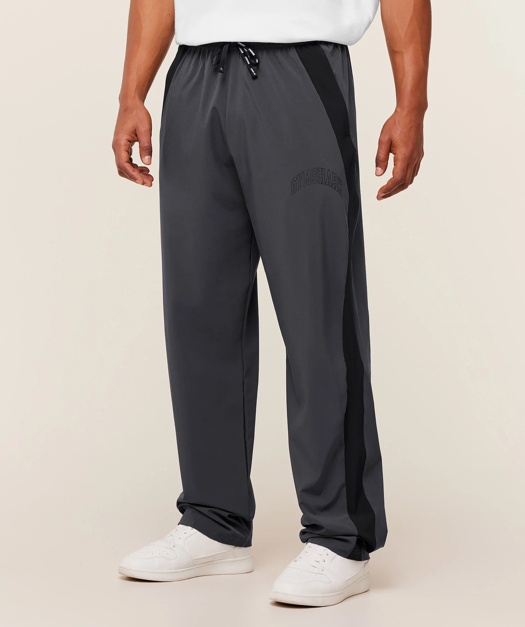 Gymshark Collegiate Tech Pant with Drawcord Waist and Open Hems