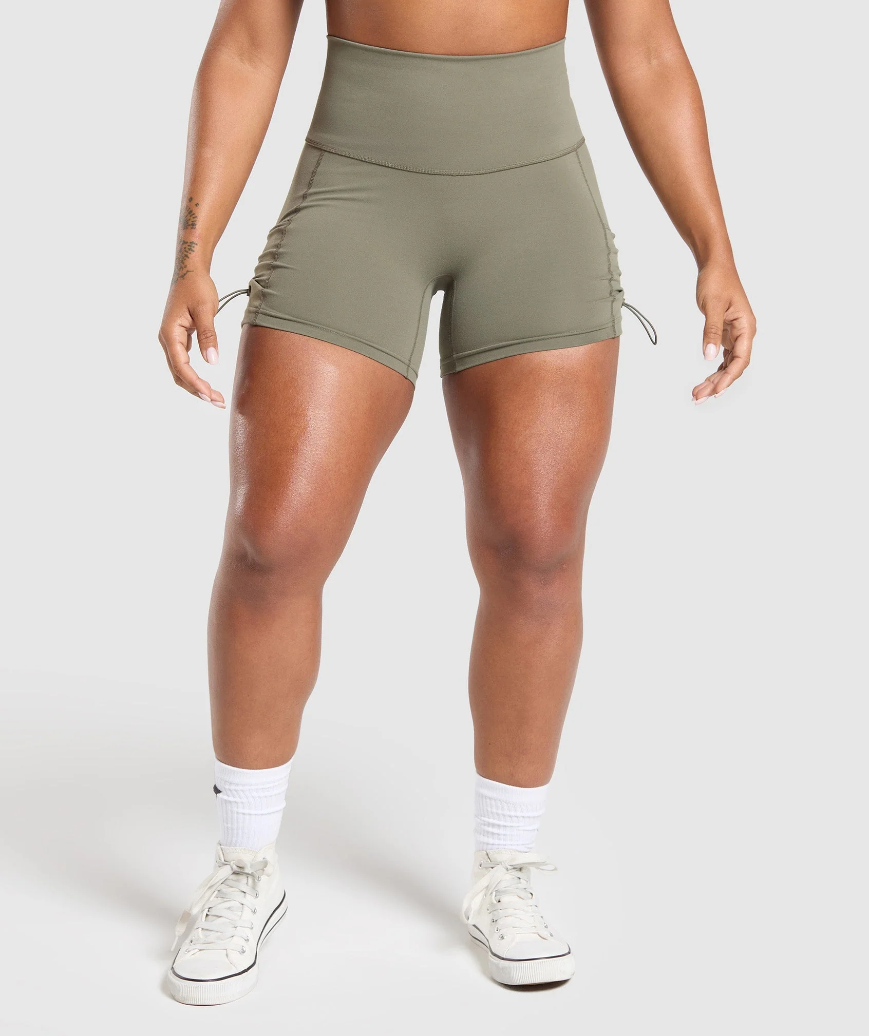 Legacy Logo Tight Shorts with High Waisted Fit