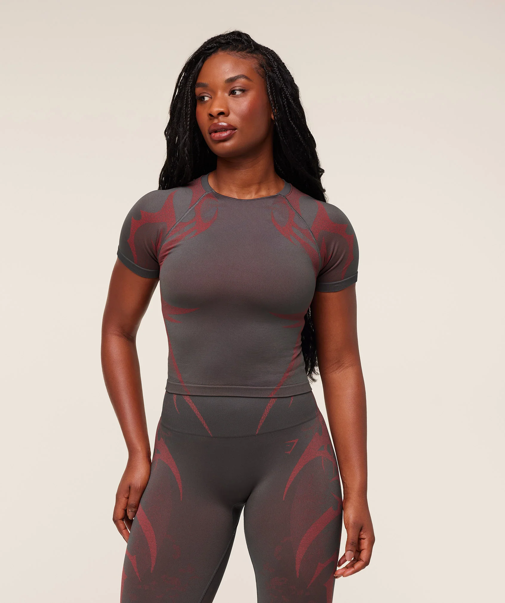 Gymshark Storm Seamless Short Sleeve Top with Mesh