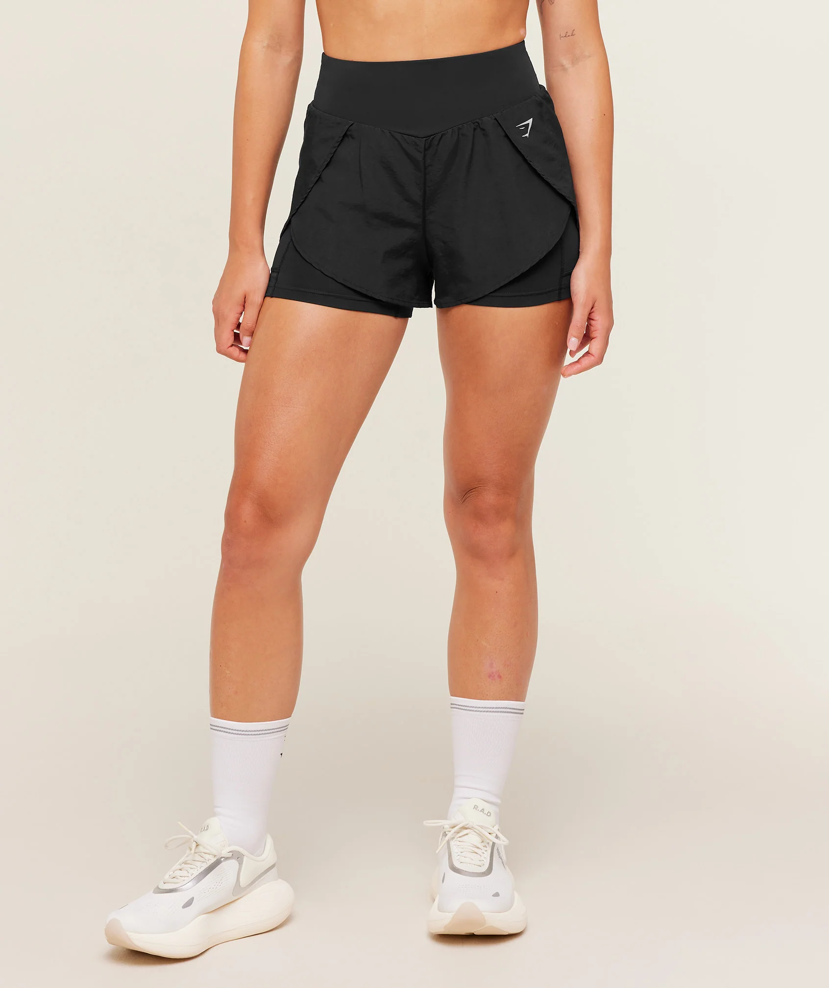 Running 2-in-1 Shorts with Reflective Logo