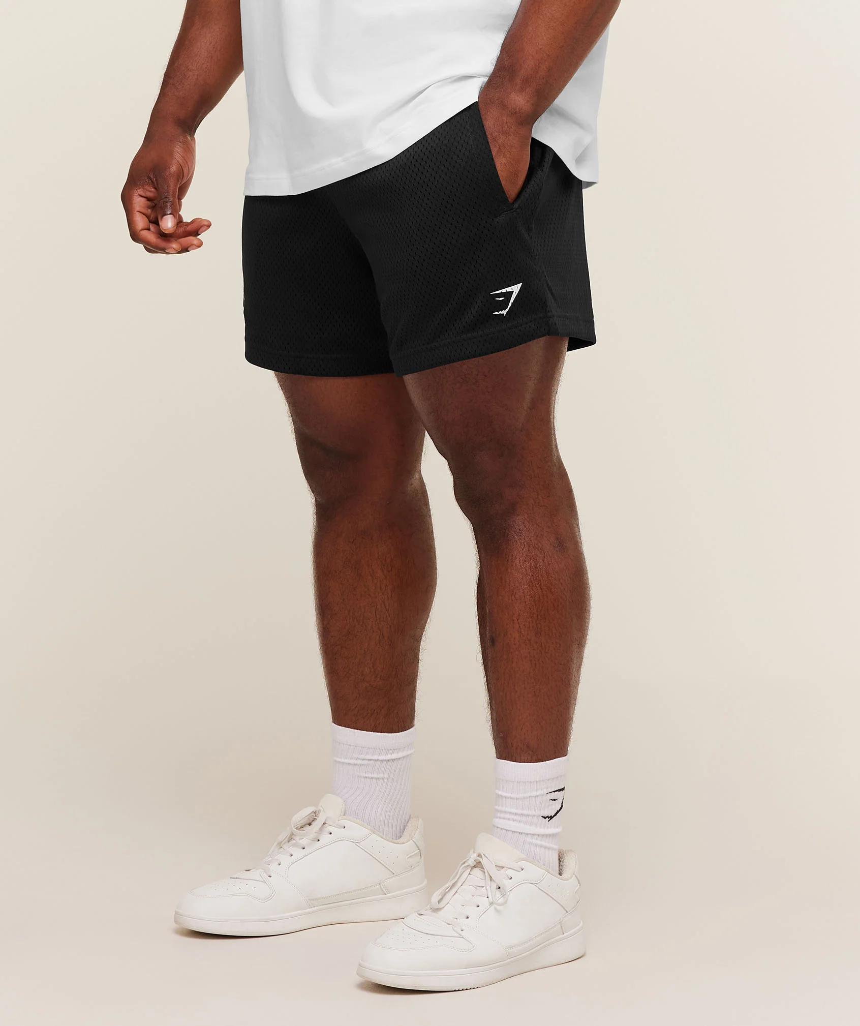 Lifting Mesh 5" Shorts in Black for Lifting Days