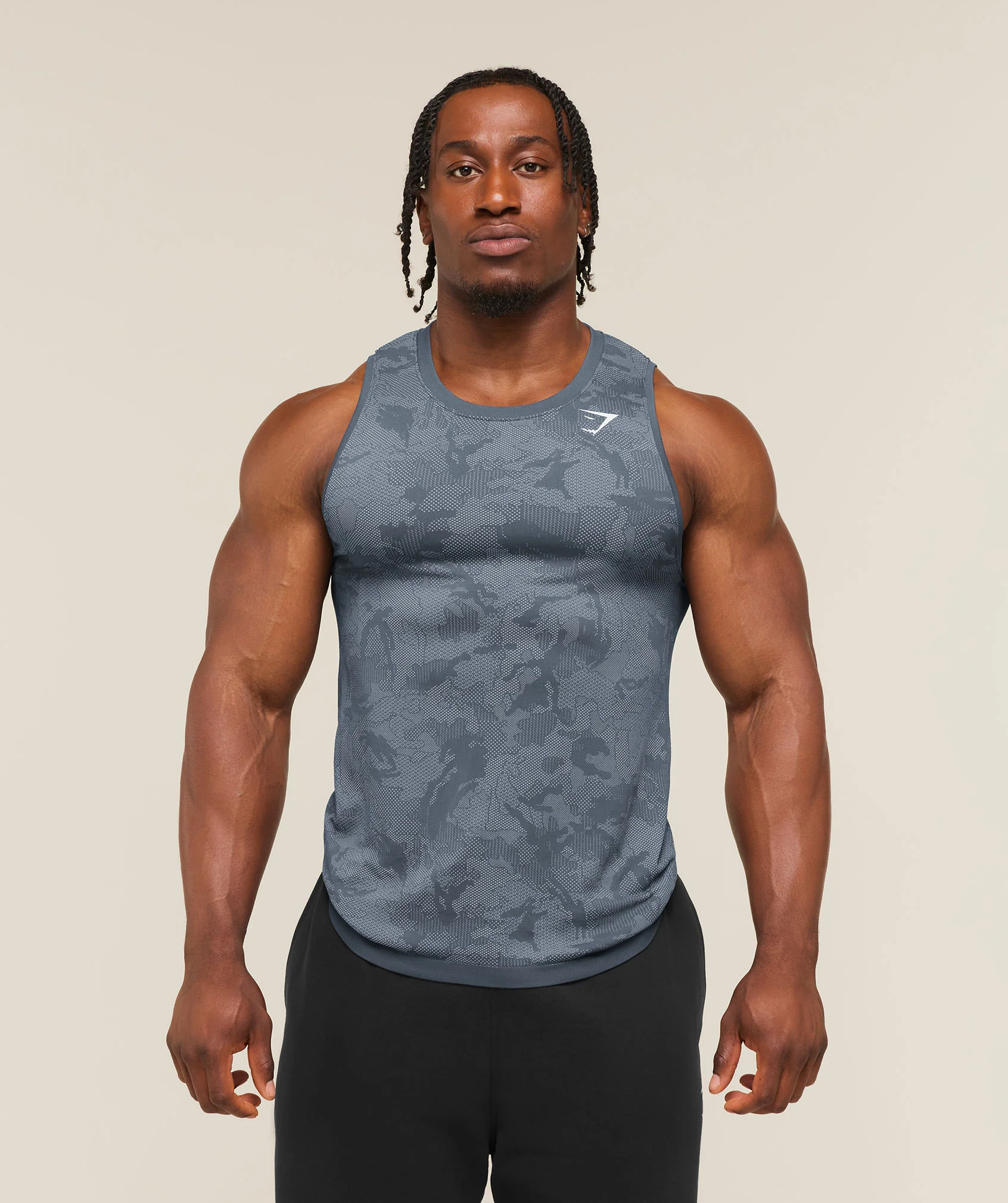 Gymshark Geo Seamless Tank Slim Fit Sleeveless Top
