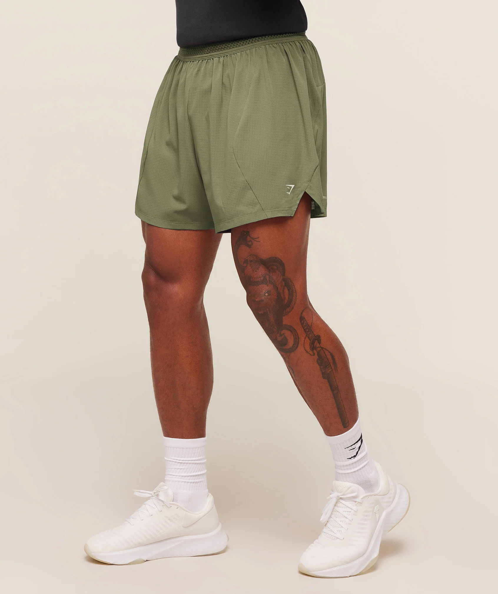 Gymshark Running 5" Shorts with Zipped Back Pocket and Inner Brief