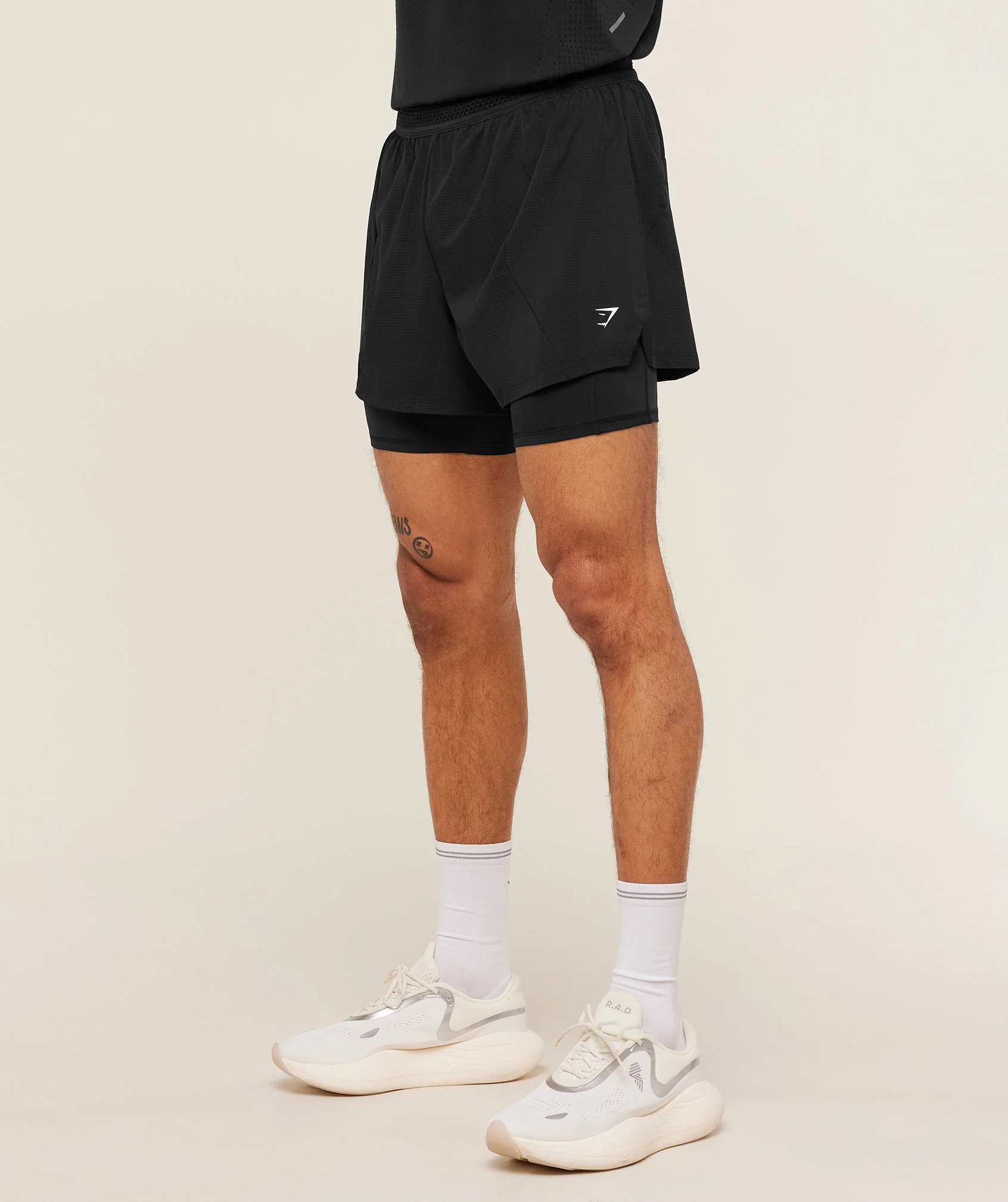 4 Inch Running 2-in-1 Shorts by Gymshark with Zipped Back Pocket