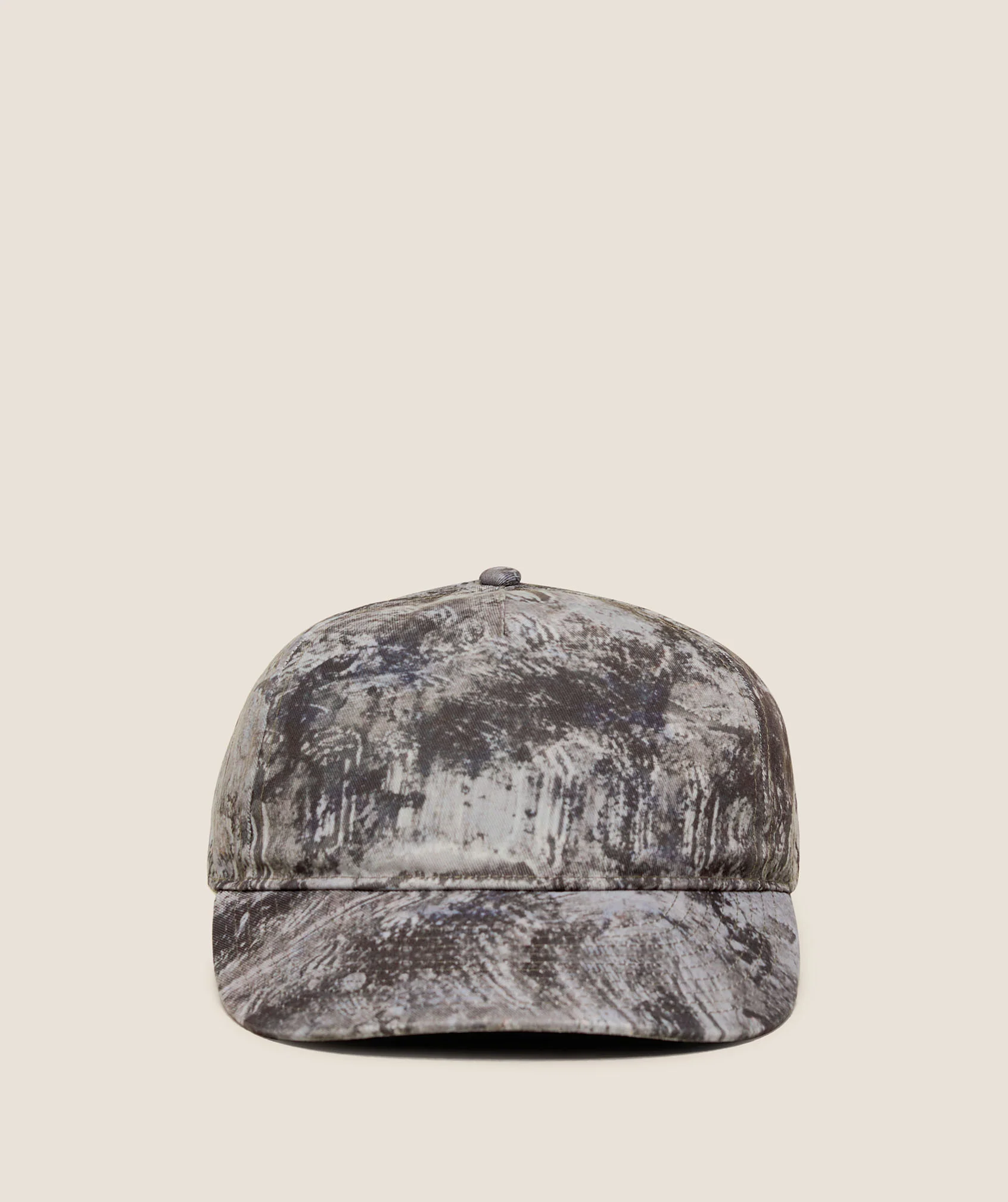 Graphic Trucker Cap with Curved Peak and Running Graphic