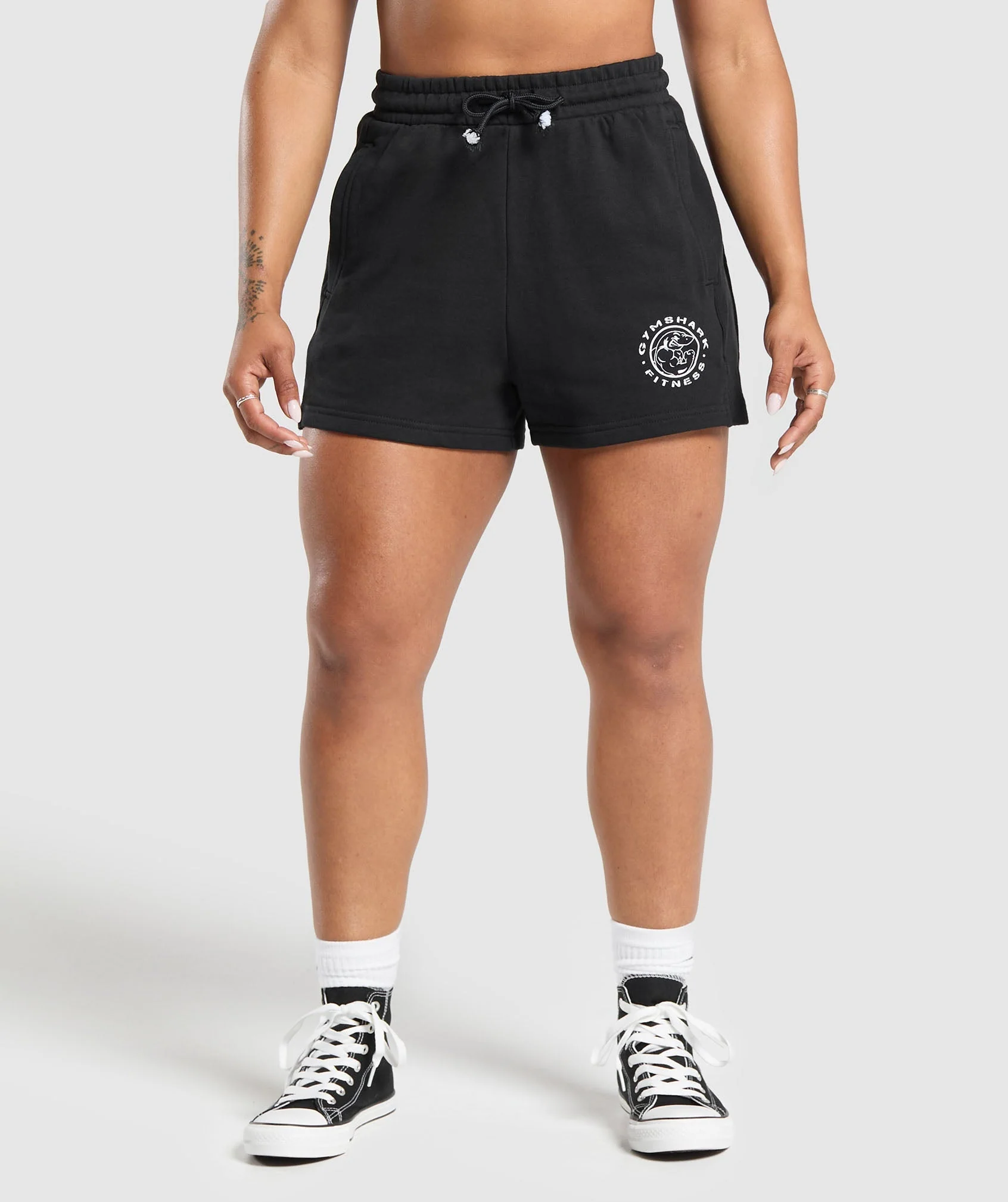 Gymshark Legacy Cotton Shorts with Side Split and 4 Inch Length